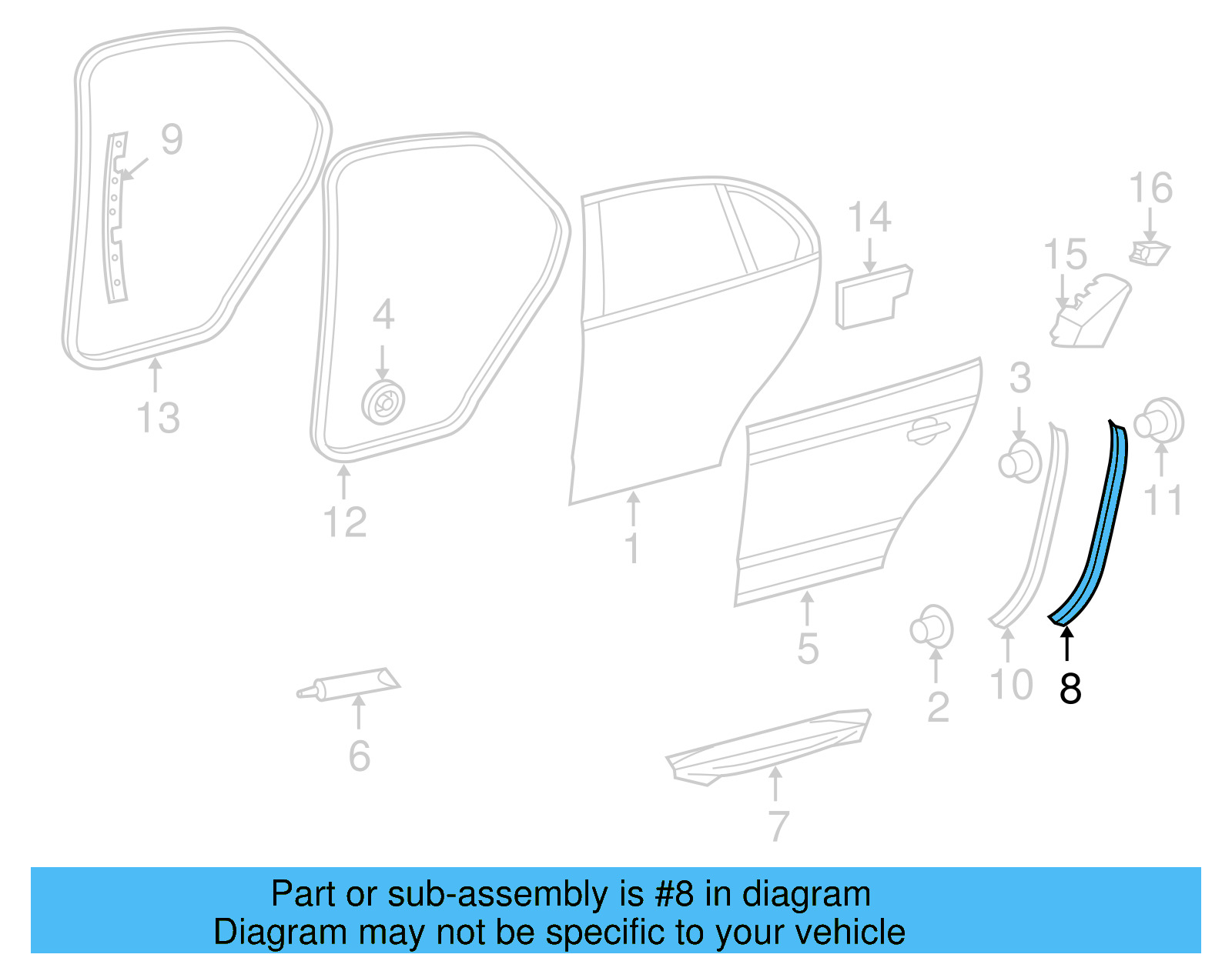 Rear Weather 1K5-839-373-C-5AP - View 7