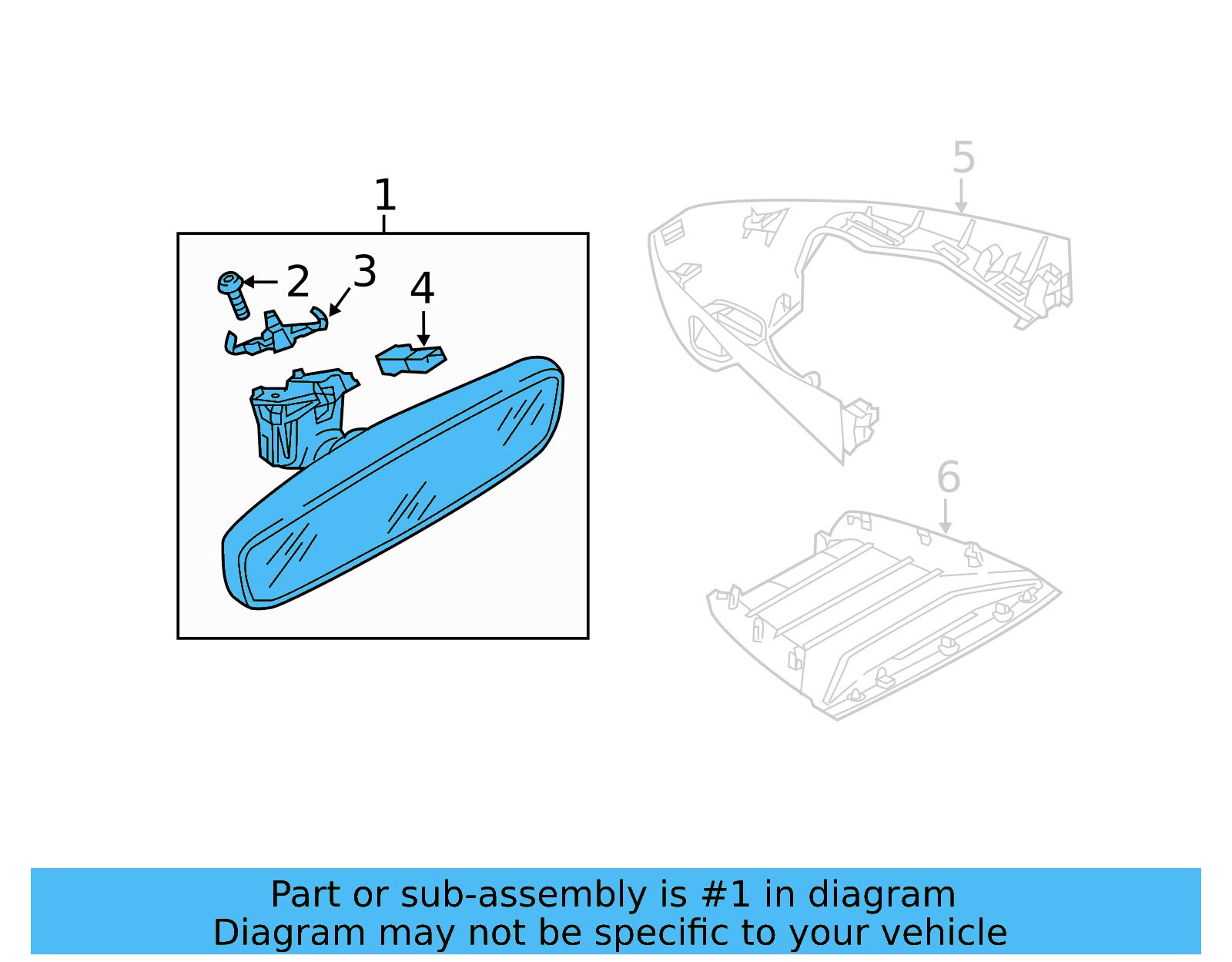 Mirror Inside 3G0-857-511-AN-9B9 - View 8