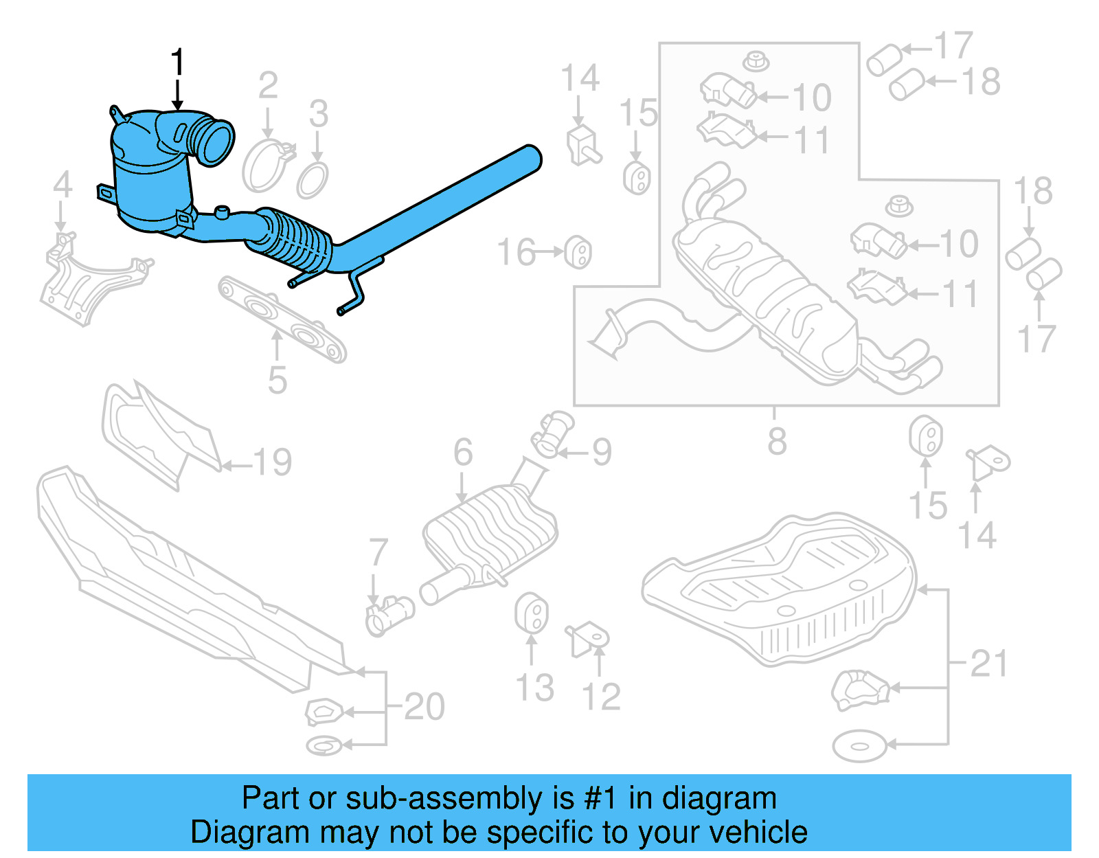 Catalytic Converter 5Q0-254-502-MX - View 5