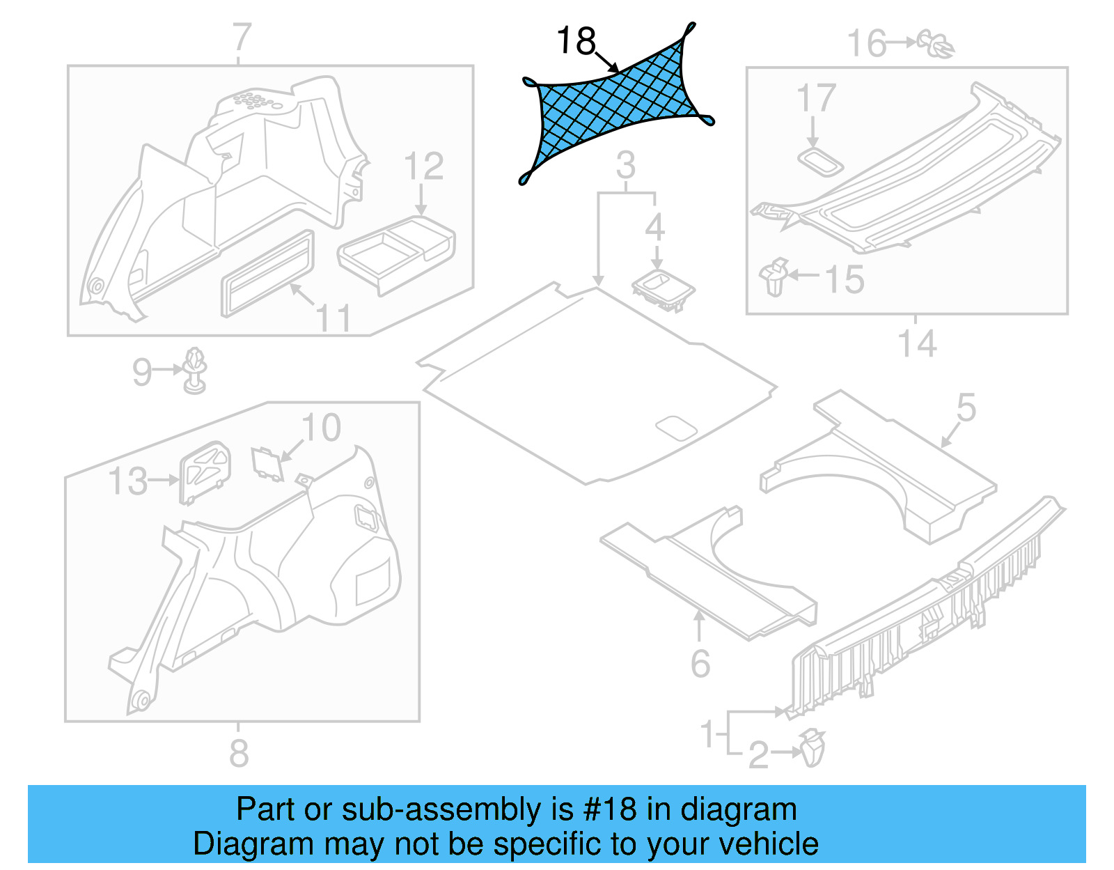 Luggage Net 3C5-065-110 - View 18