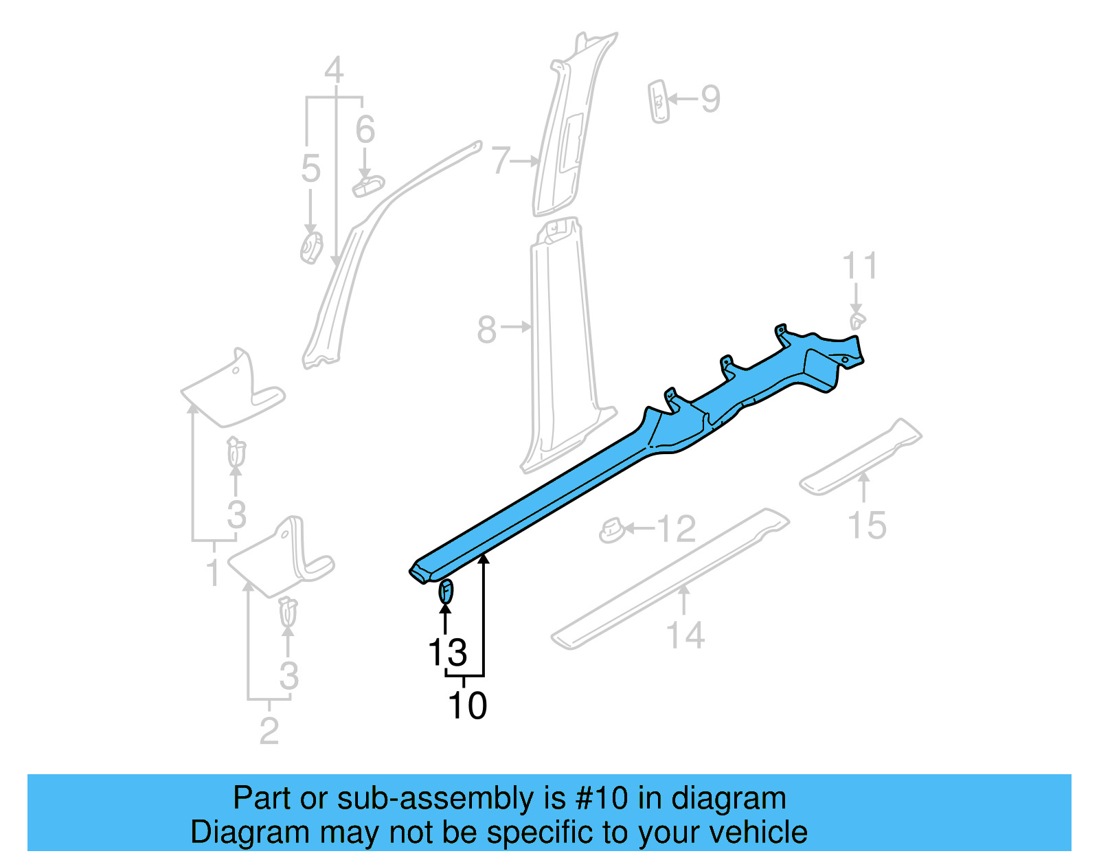 Sill Plate 1J4853372HB41 - View 6