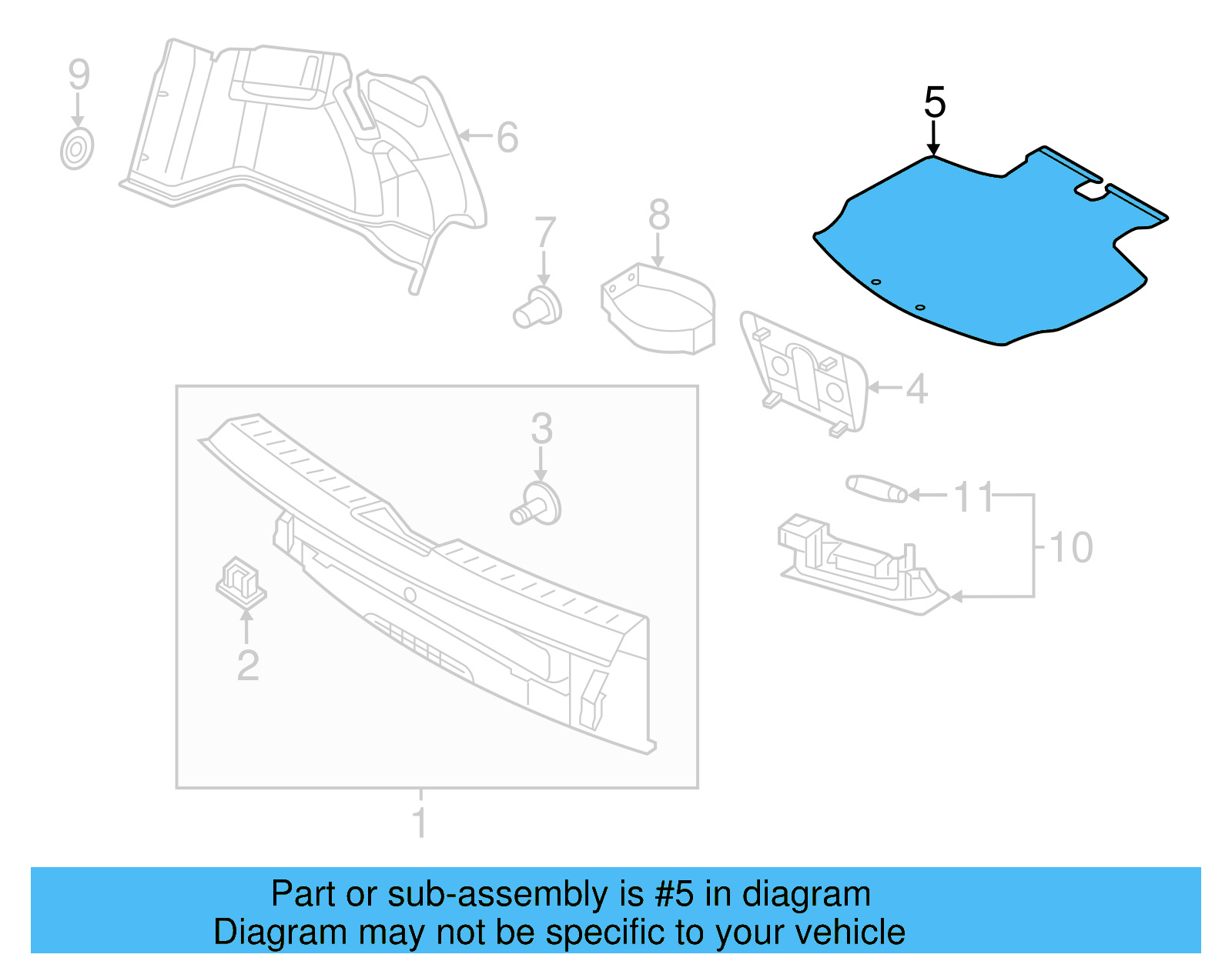 Spare Cover 5C3-863-463-A-CA9