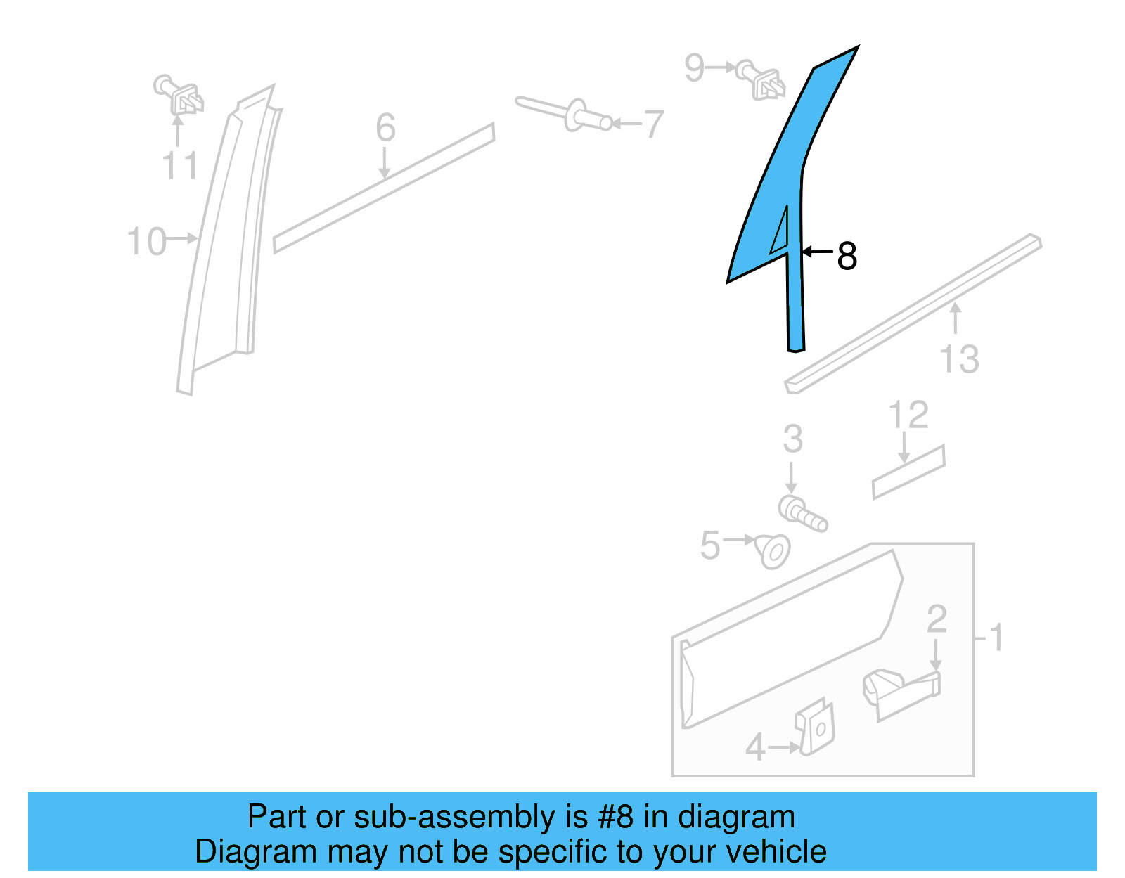 Rear Trim 7P6-839-903-C-041 - View 6
