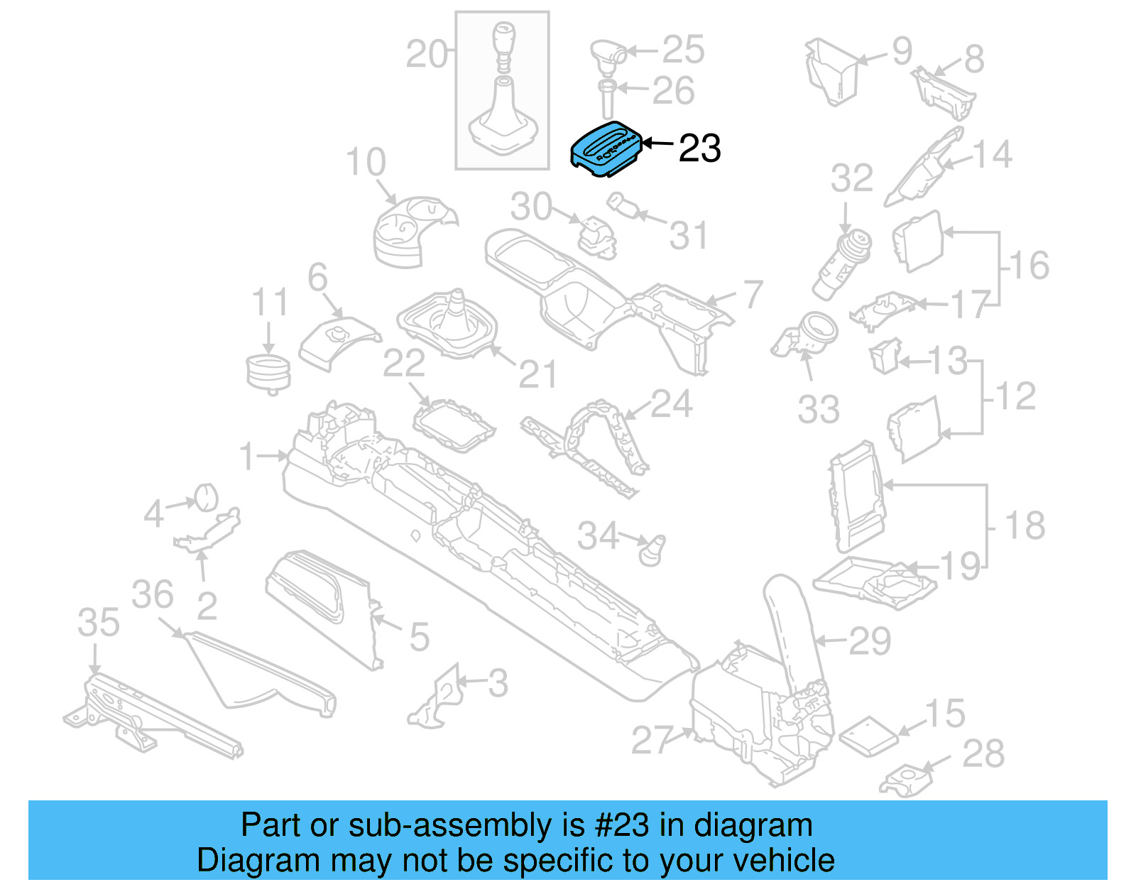 Shift Indicator 1C0-713-203-C-08H