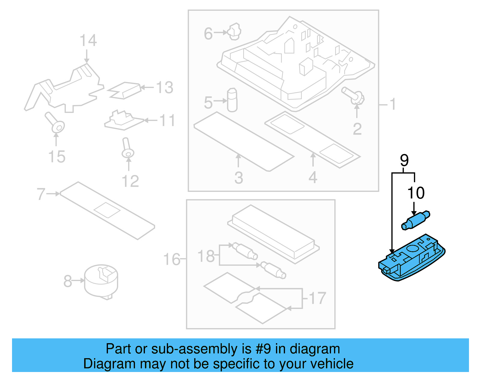 Reading Lmp Assembly 5N0-947-291-C-Y20 - View 7