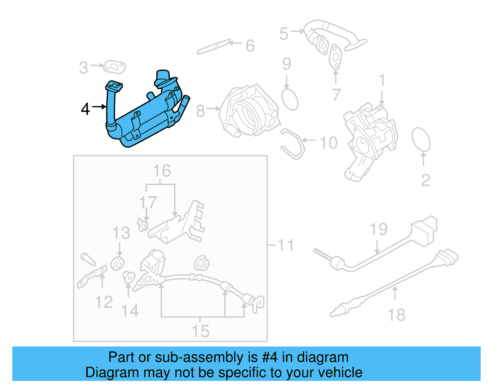 Egr Cooler 03G-131-512-AD - View 6