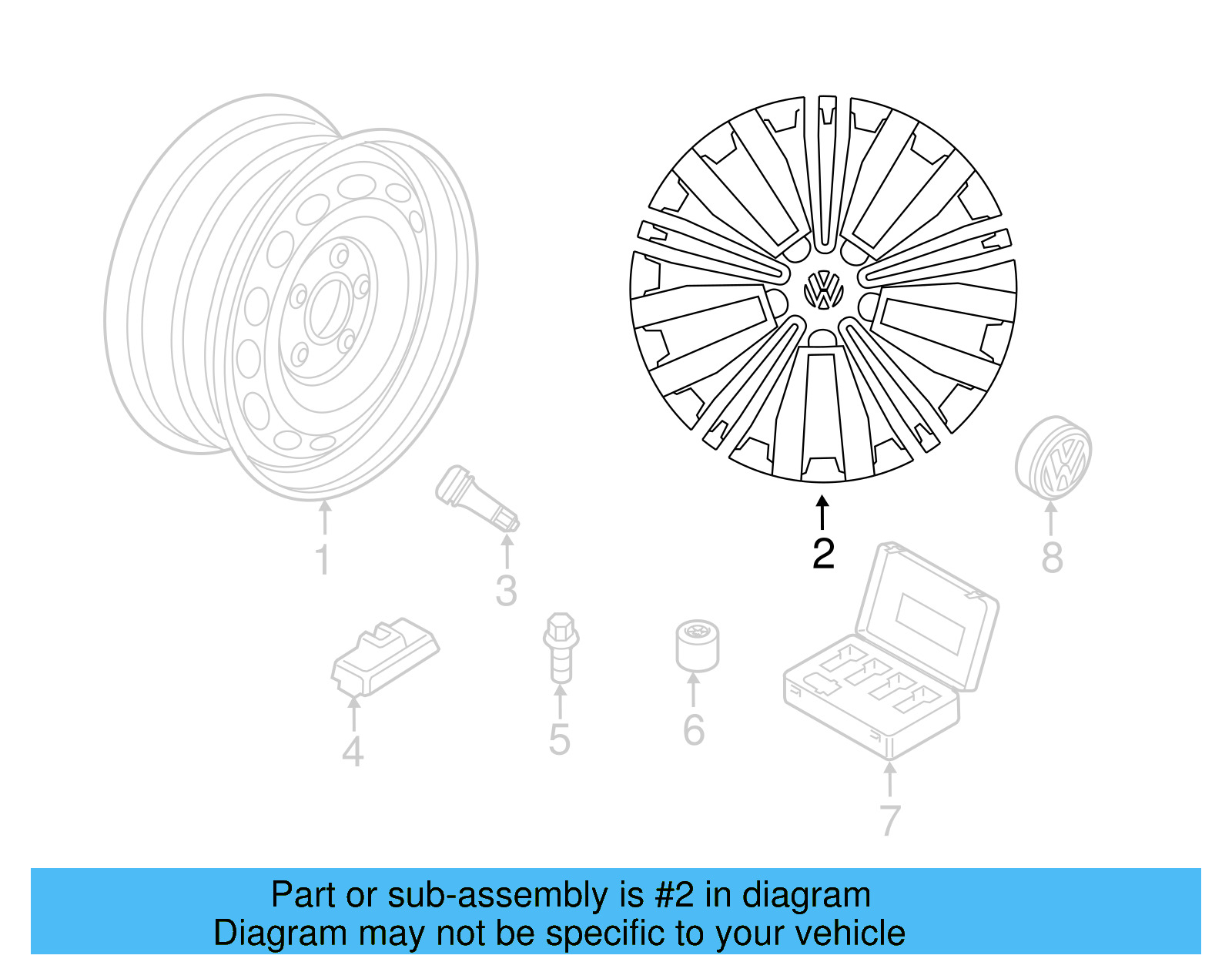 Wheel, Alloy 5NN-601-025-L-NQ9 - View 8