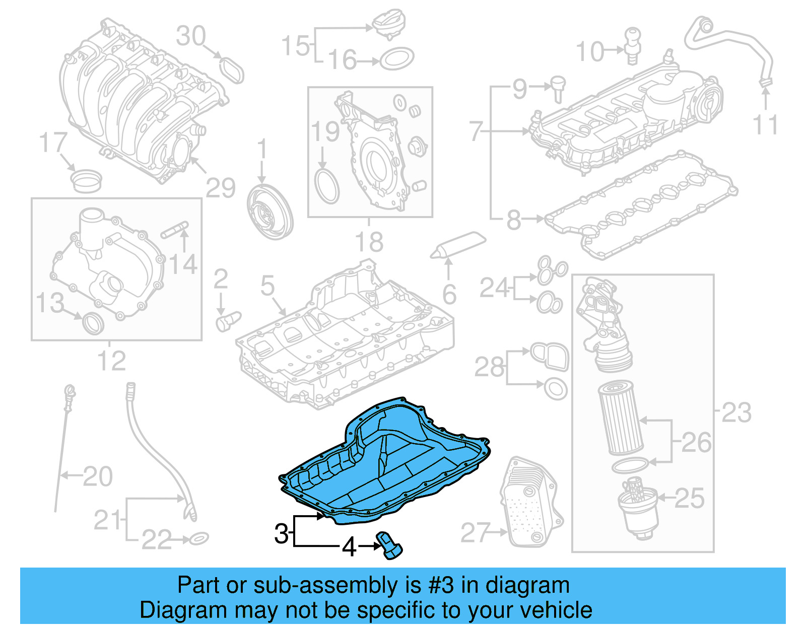 Oil Pan 07K-103-600-A - View 12