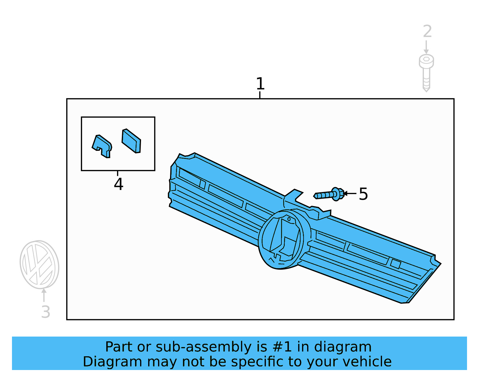 Grille 5G0-853-651-CS-ZLL - View 4