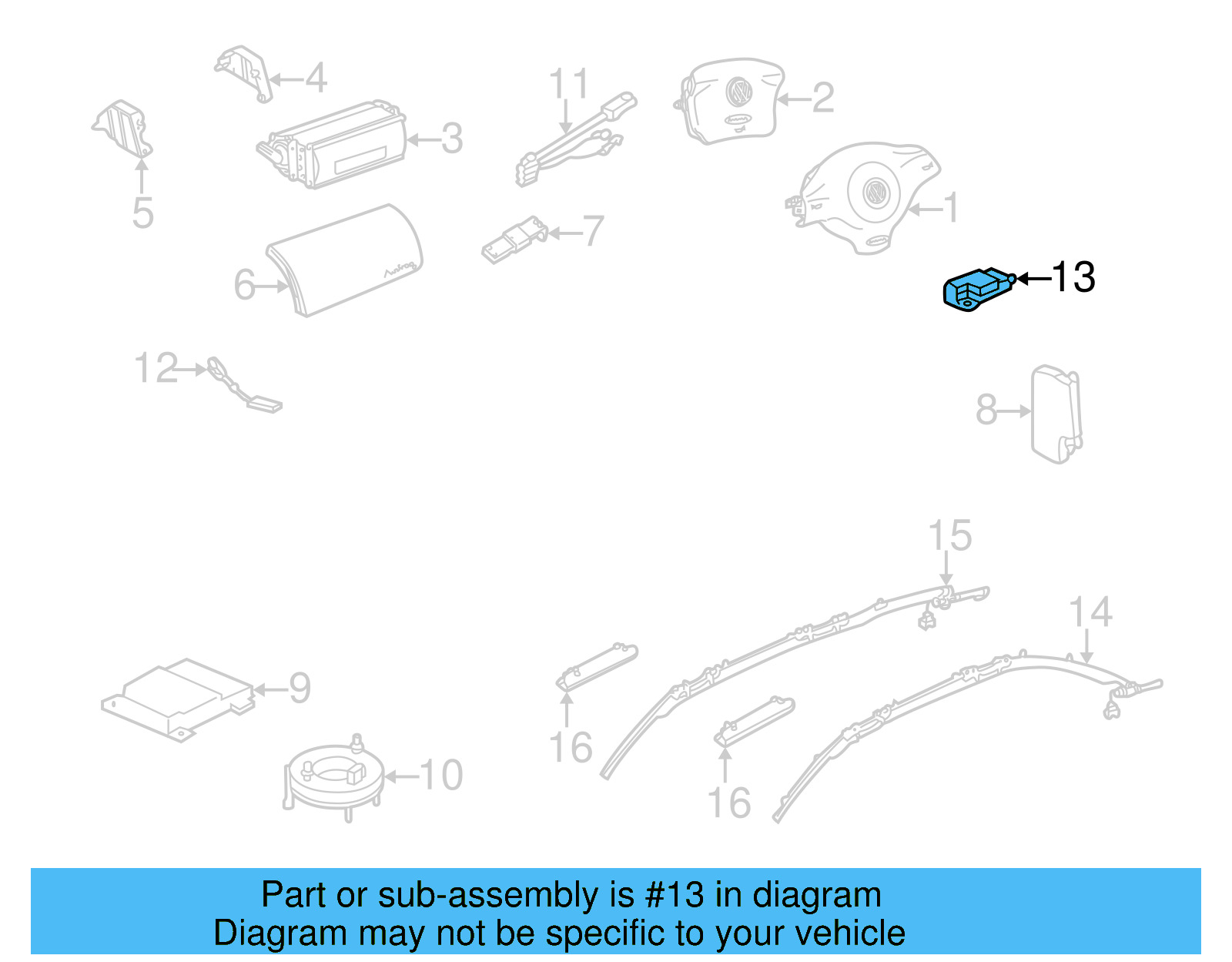 Impact Sensor 6Q0-909-606-K-002 - View 10
