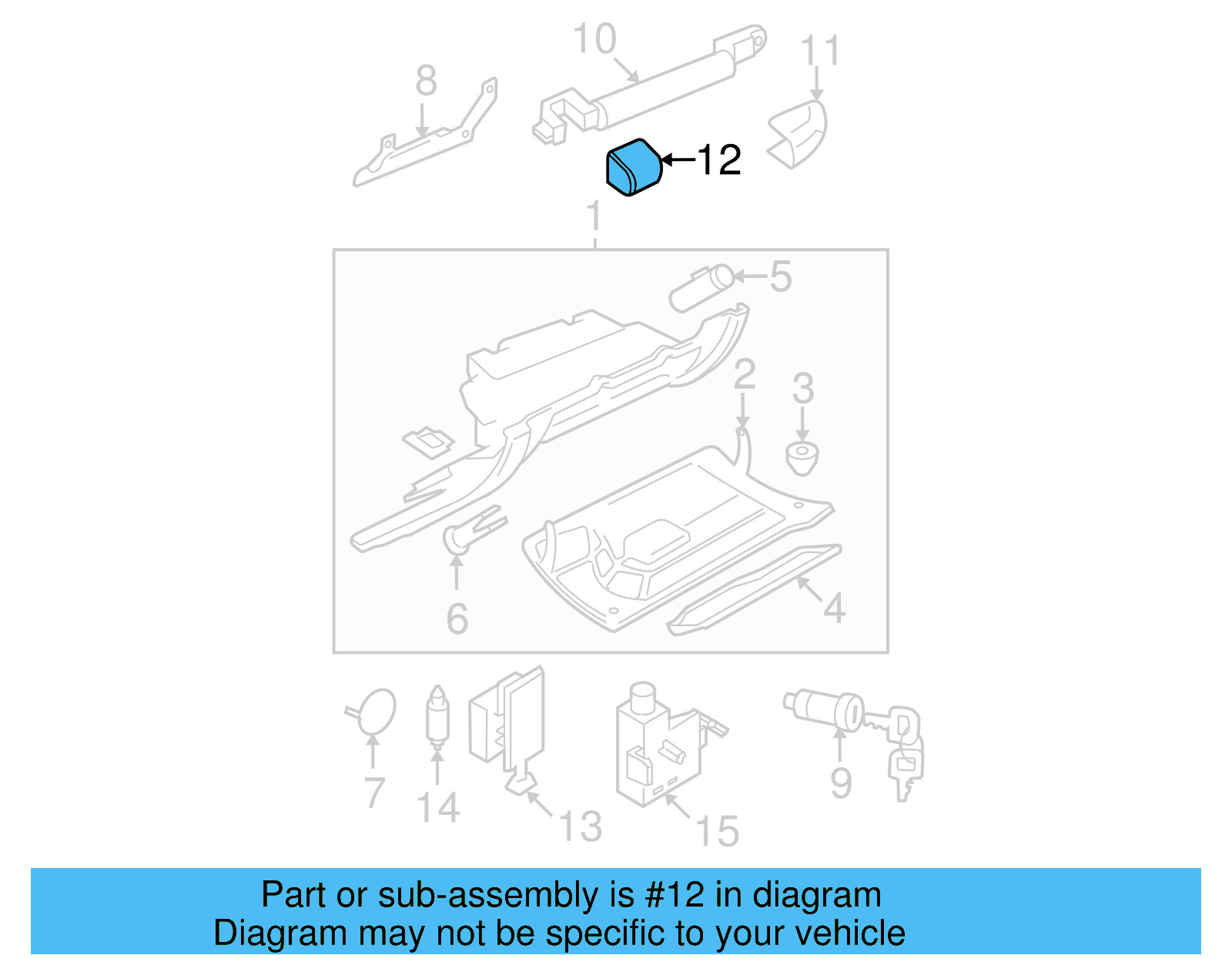 Grip Handle Cap 1C1-857-627-C-62J - View 10