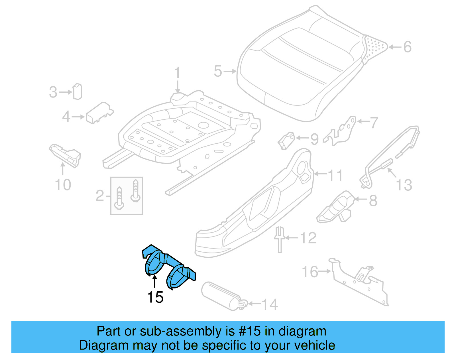 Extinguisher Holder 1K0-882-607-E - View 4