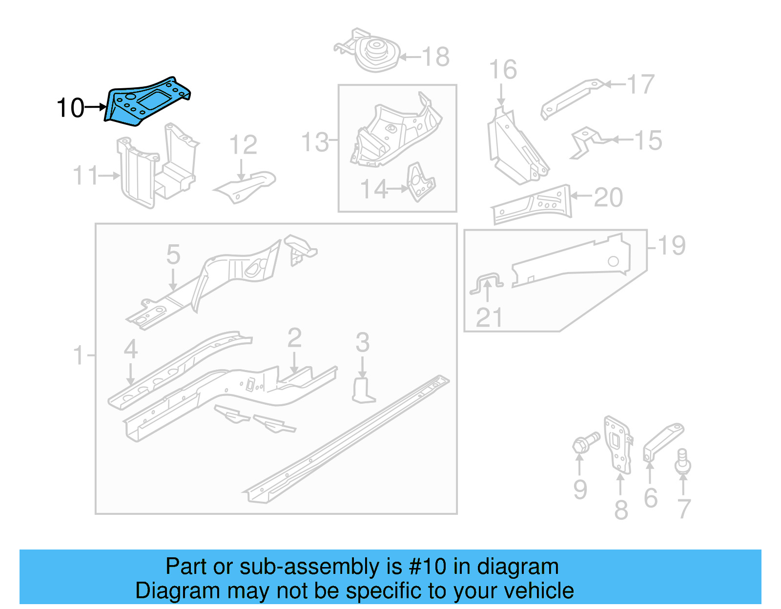 Engine Bracket 5N0-802-068 - View 11