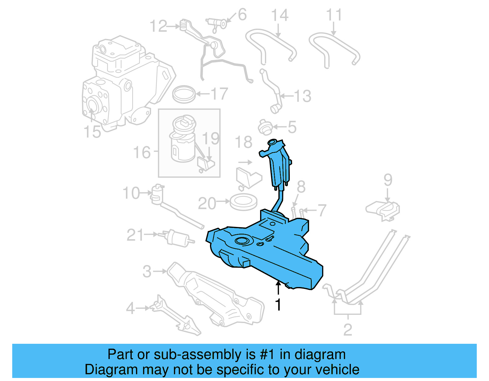 Fuel Tank 1C0-201-060-AP - View 6