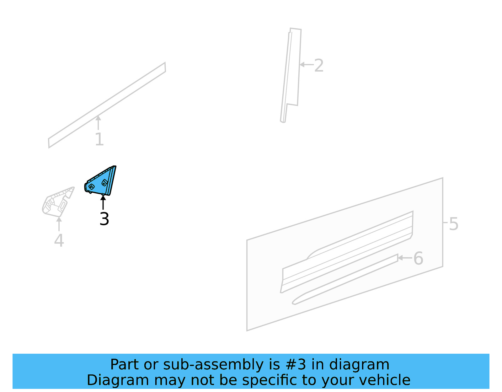 Corner Trim 2GJ-837-637-9B9 - View 10