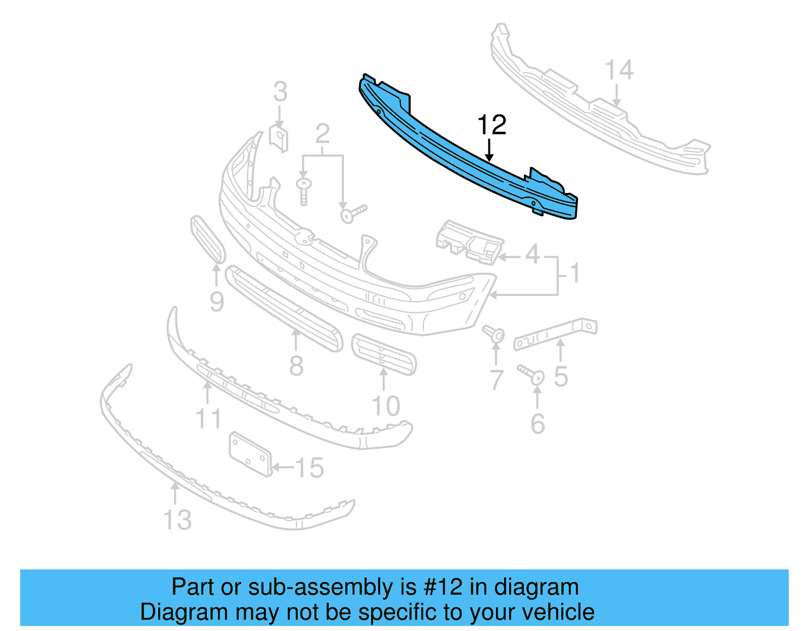 Impact Bar 1J0-805-551-C - View 18