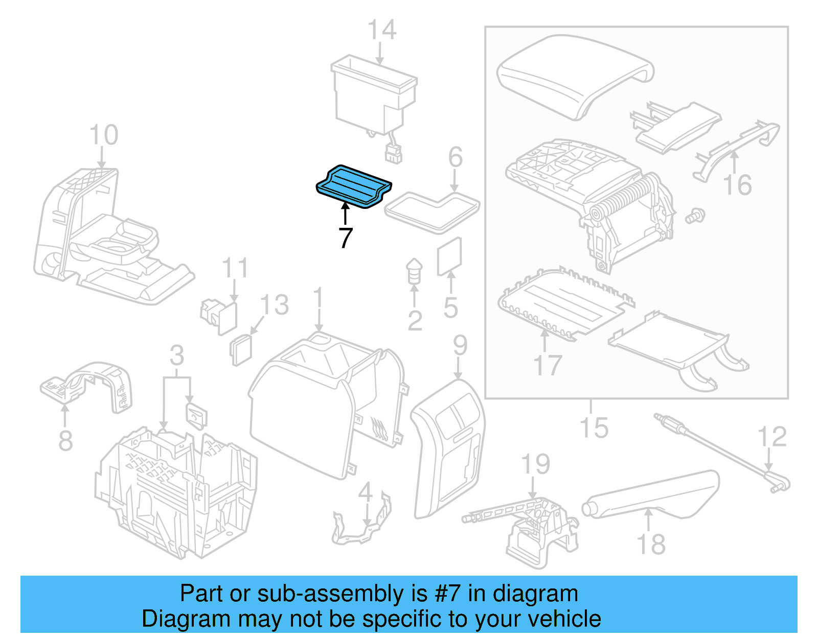 Console Mat 1K0-863-328-A-31X - View 24