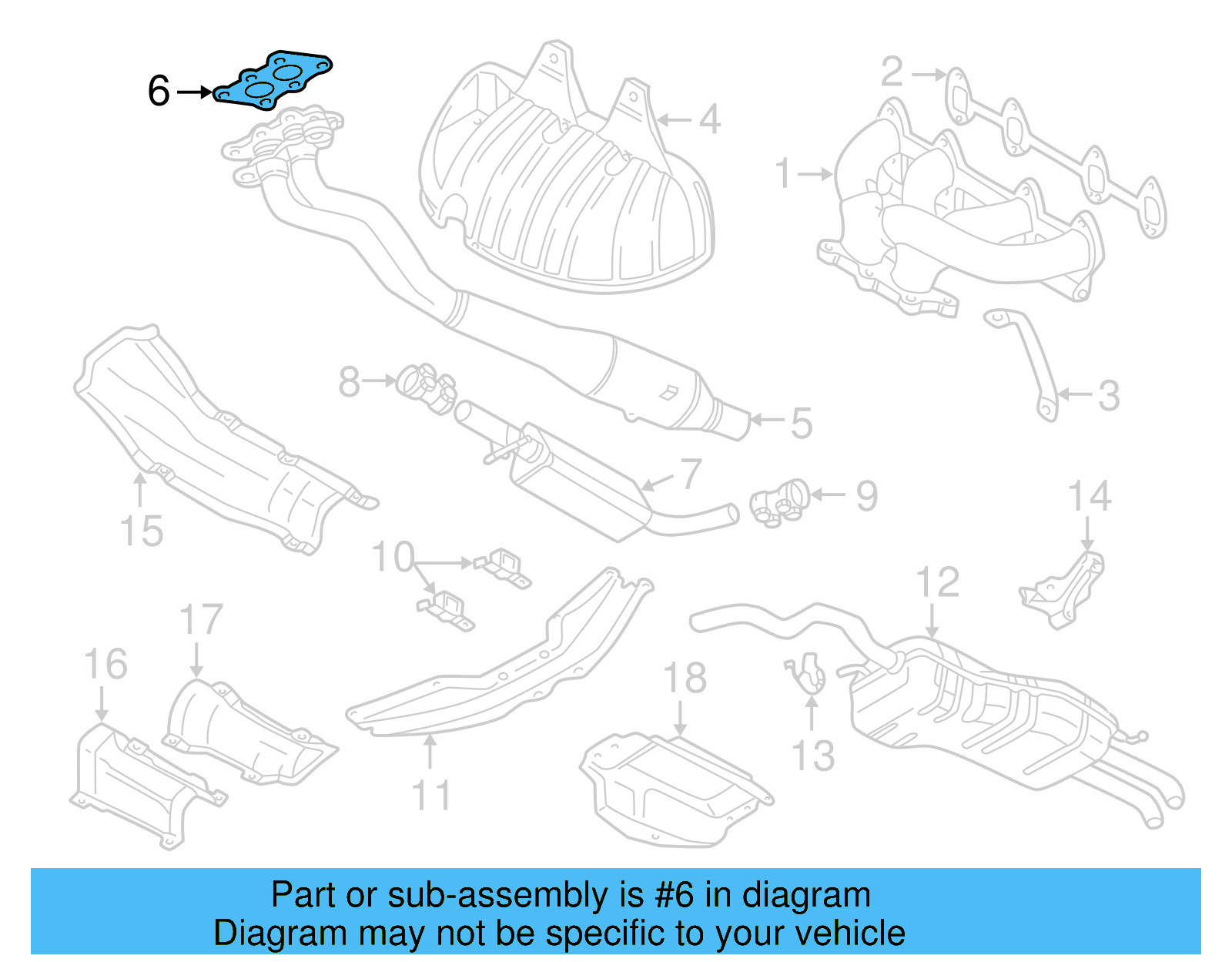 Converter & Pipe Gasket 1J0-253-115-L - View 22