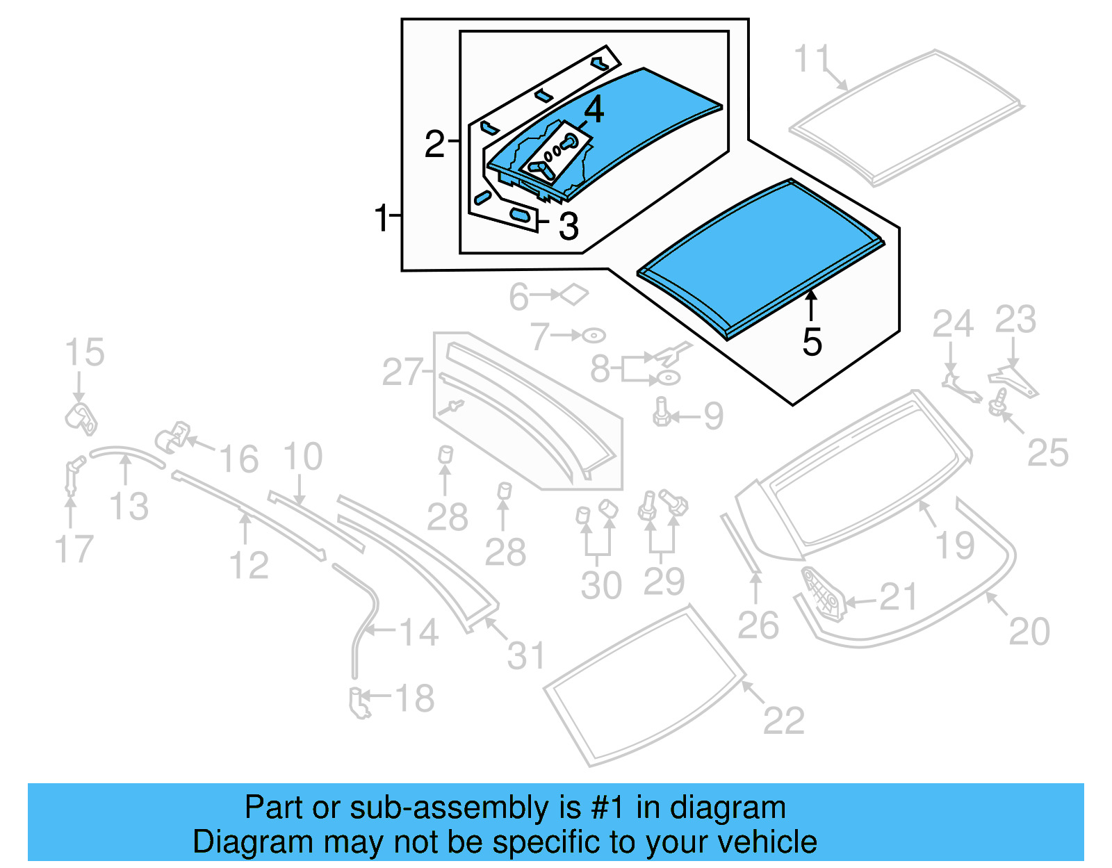 Top Assembly 1Q0-871-030-041 - View 5
