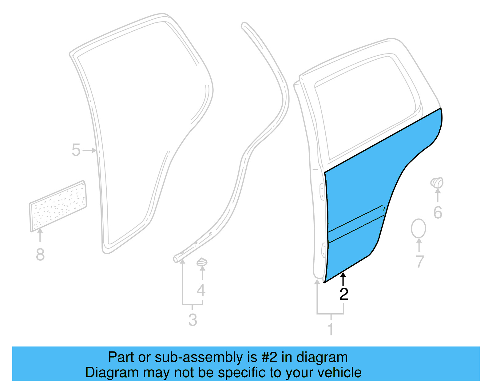 Outer Panel 1J5-833-056-H - View 4