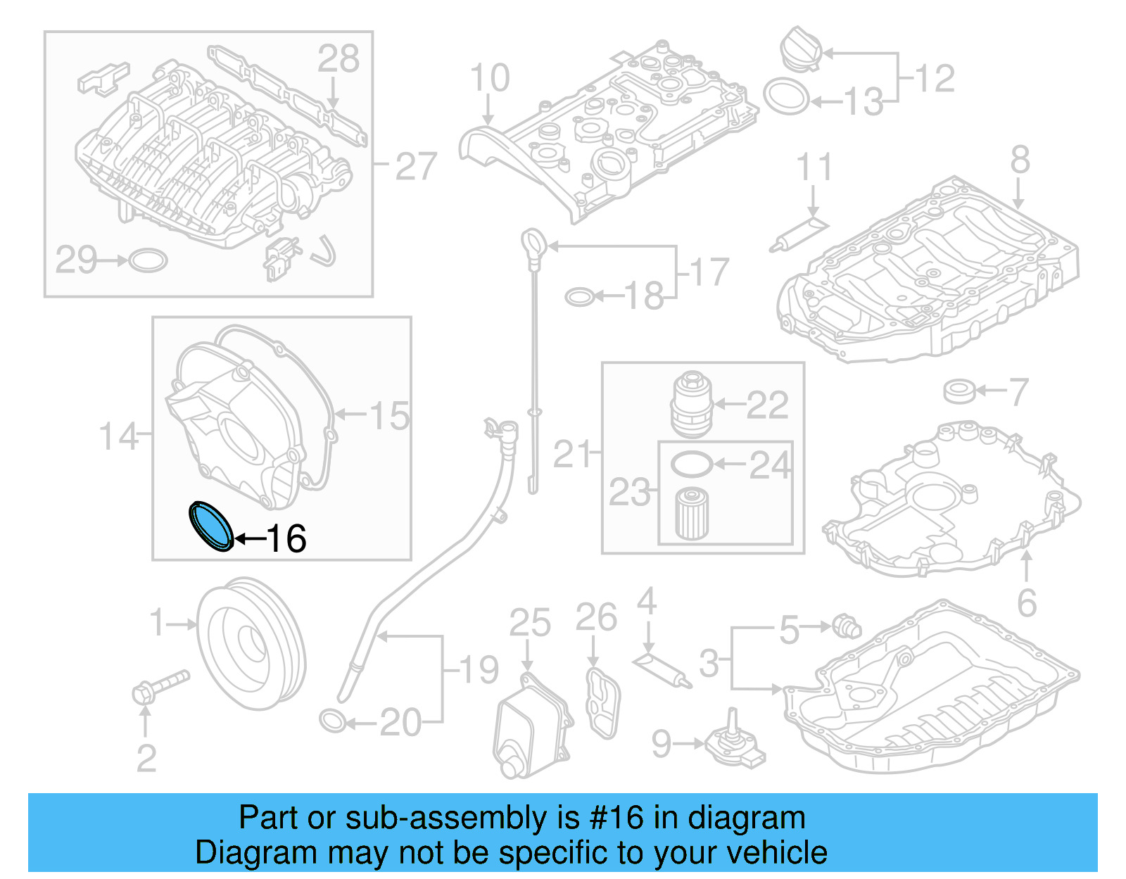 Rear Main Seal Retainer 06A-103-171-A - View 4