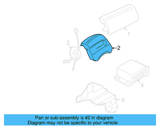 Driver Air Bag 7D0-880-203-A-01C - View 3