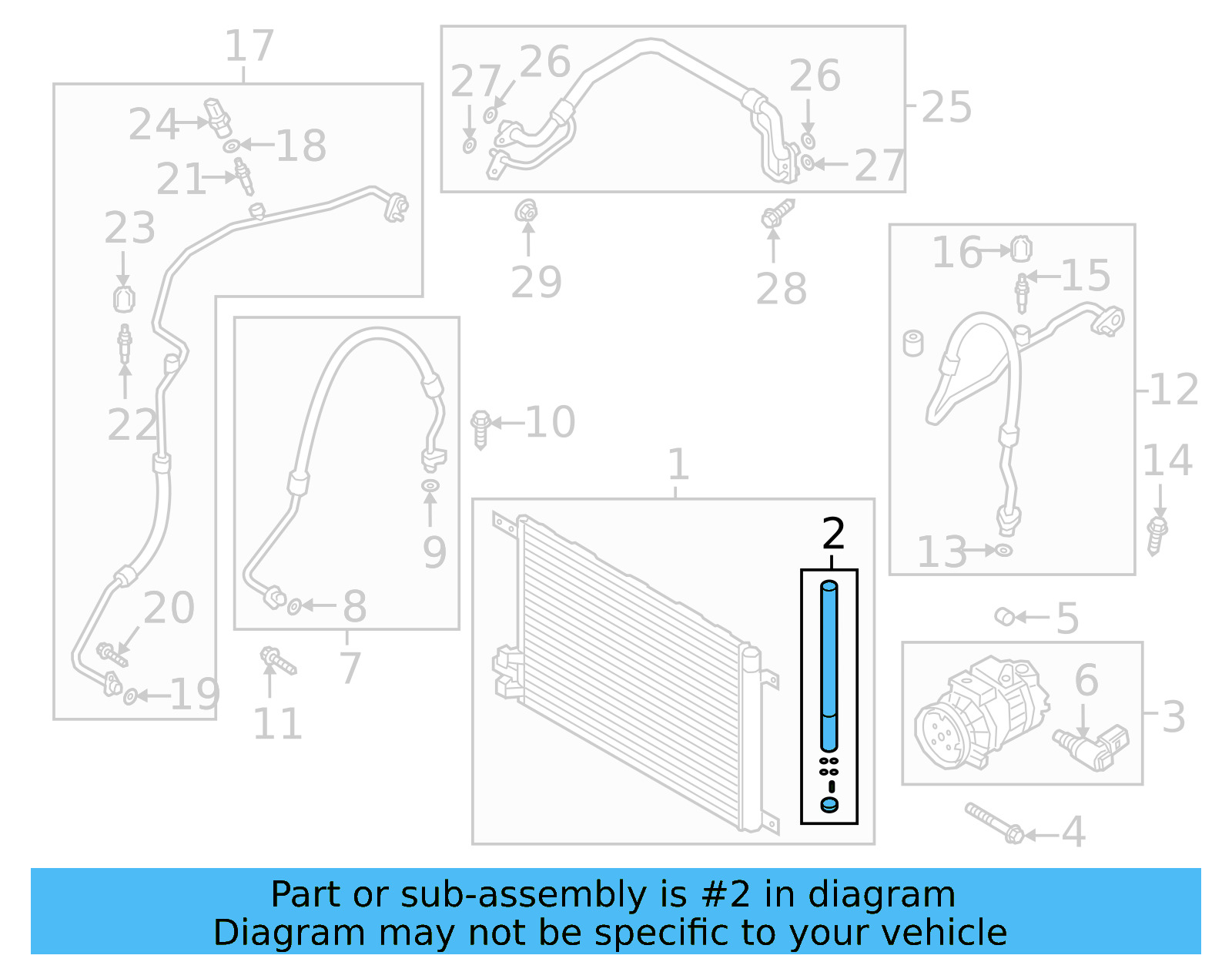 A/C Receiver Drier 5Q0-298-403-C - View 16