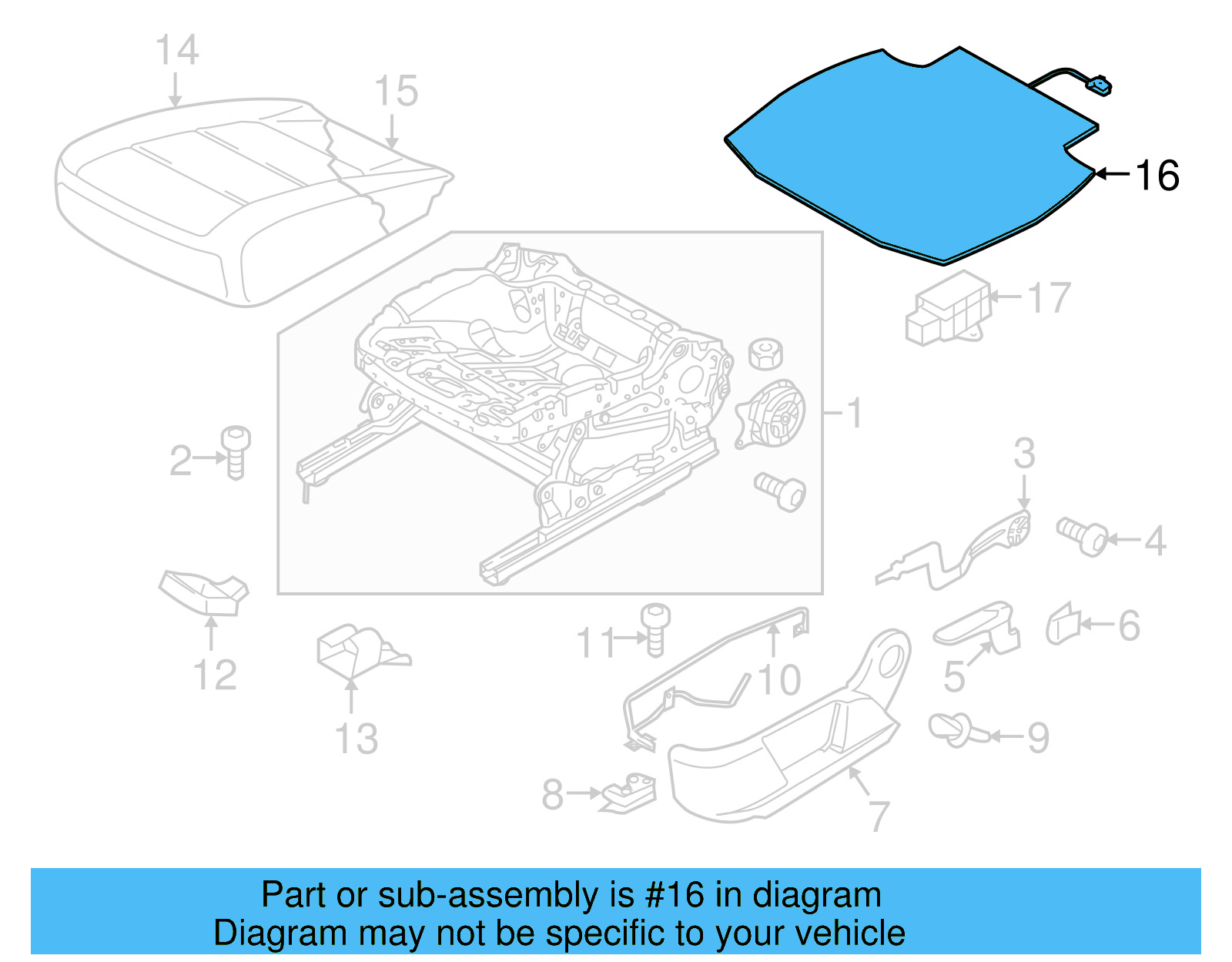 Seat Cushion Heater 7N0-963-555-A - View 7