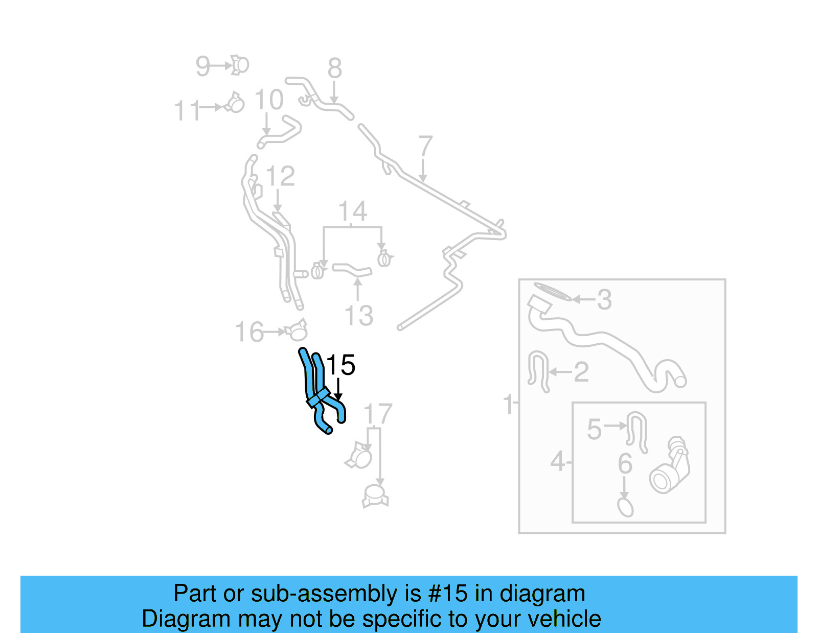 Engine Coolant Hose 3C0-122-063-M - View 40