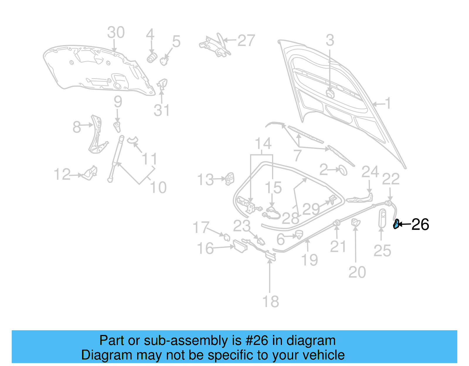 Release Handle Bracket 3D1-823-633 - View 4