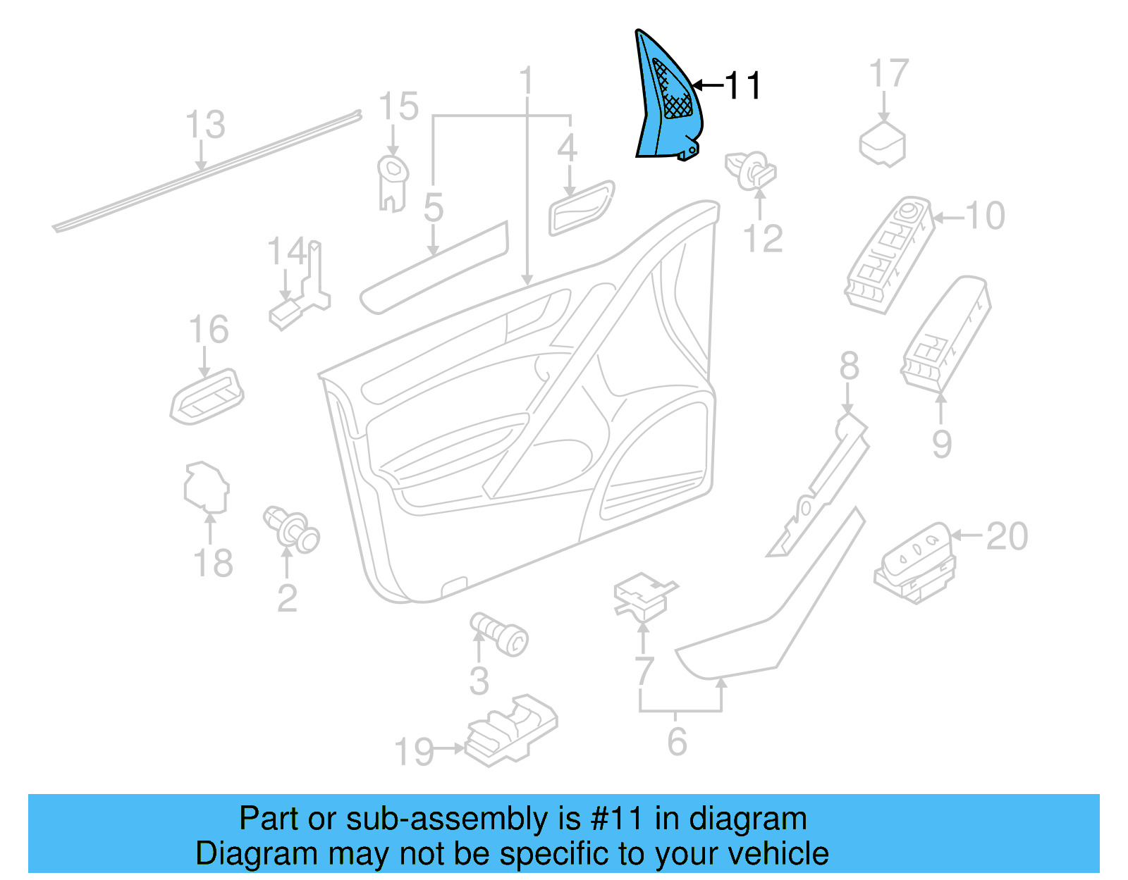 Corner Trim 5K0-837-973-N-UAQ - View 4