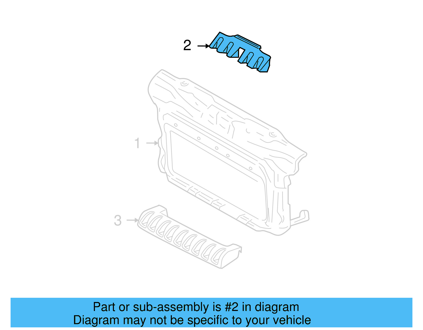 Upper Support 1C0-807-334-D - View 2