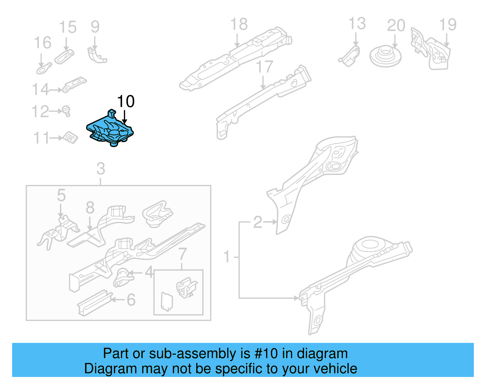 Battery Tray 1JM-915-333-C - View 15