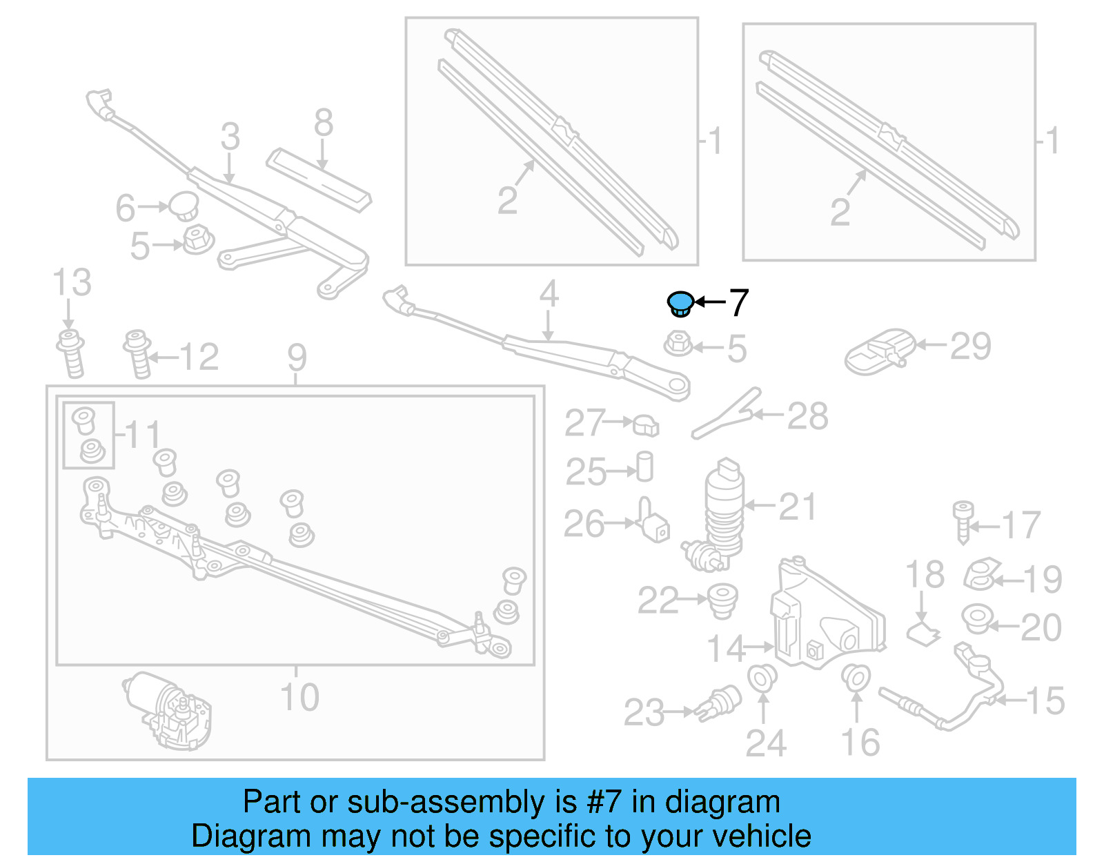 Wiper Arm Cap 8Z0-955-205 - View 7
