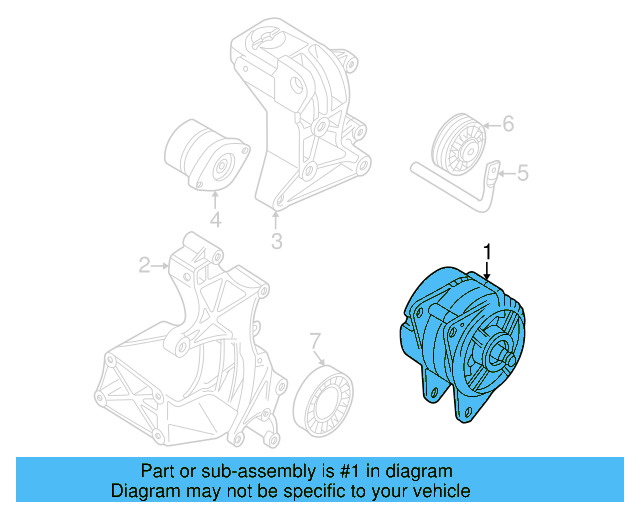 Alternator 21903025T - View 3
