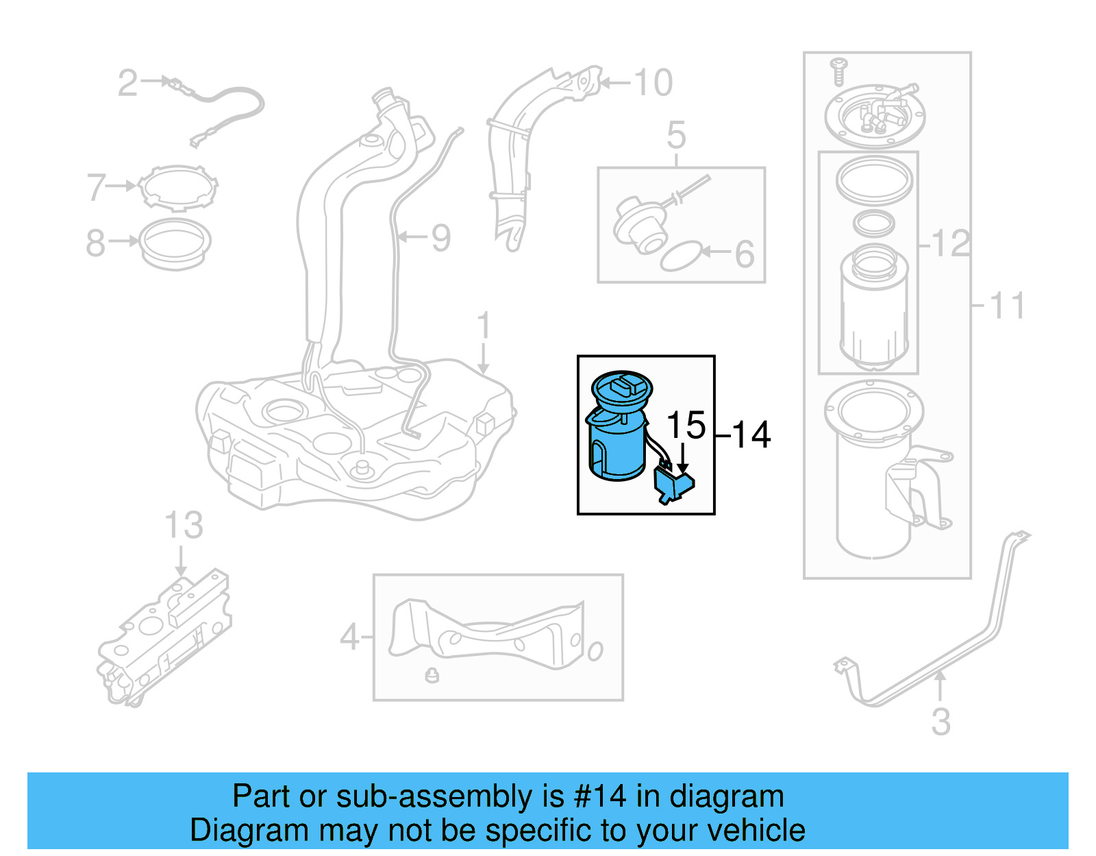 Fuel Pump Assembly 1K0-919-050-AB - View 24