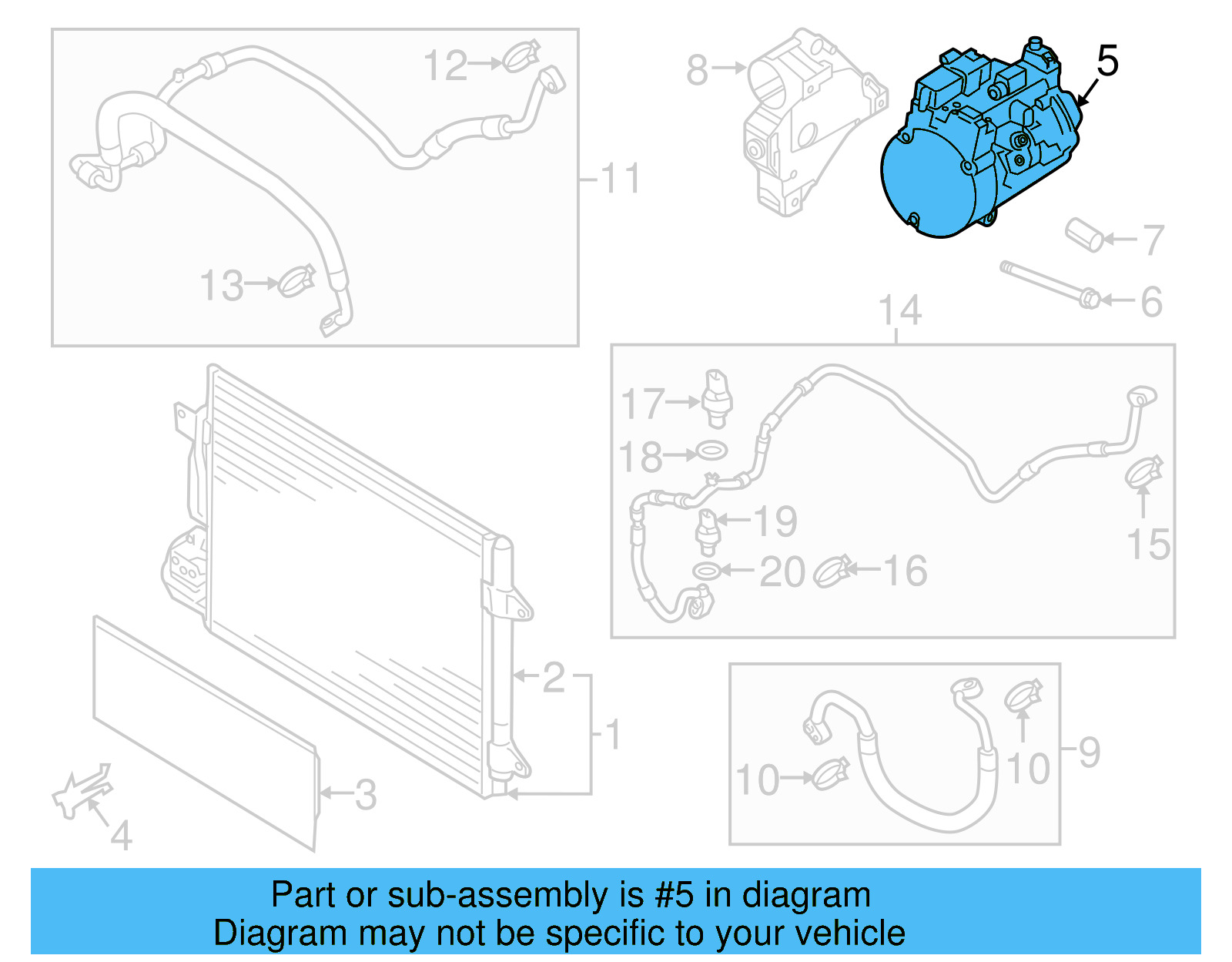 Compressor 5C0-820-803-F - View 4