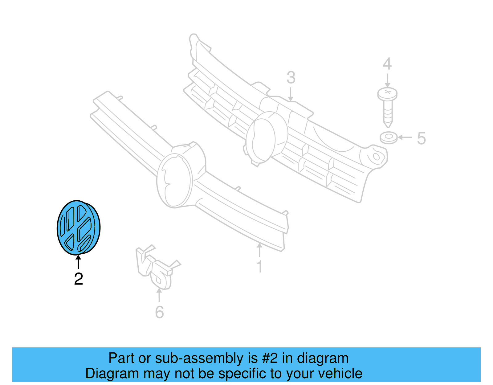 Emblem 1J0-853-601-FDY - View 8