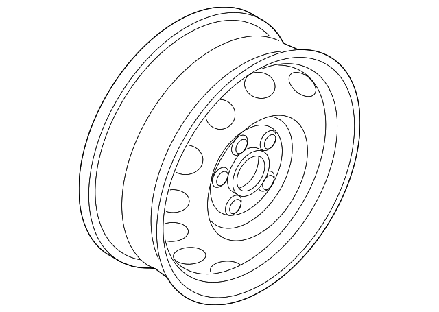 Wheel, Steel 561-601-027-03C - View 12