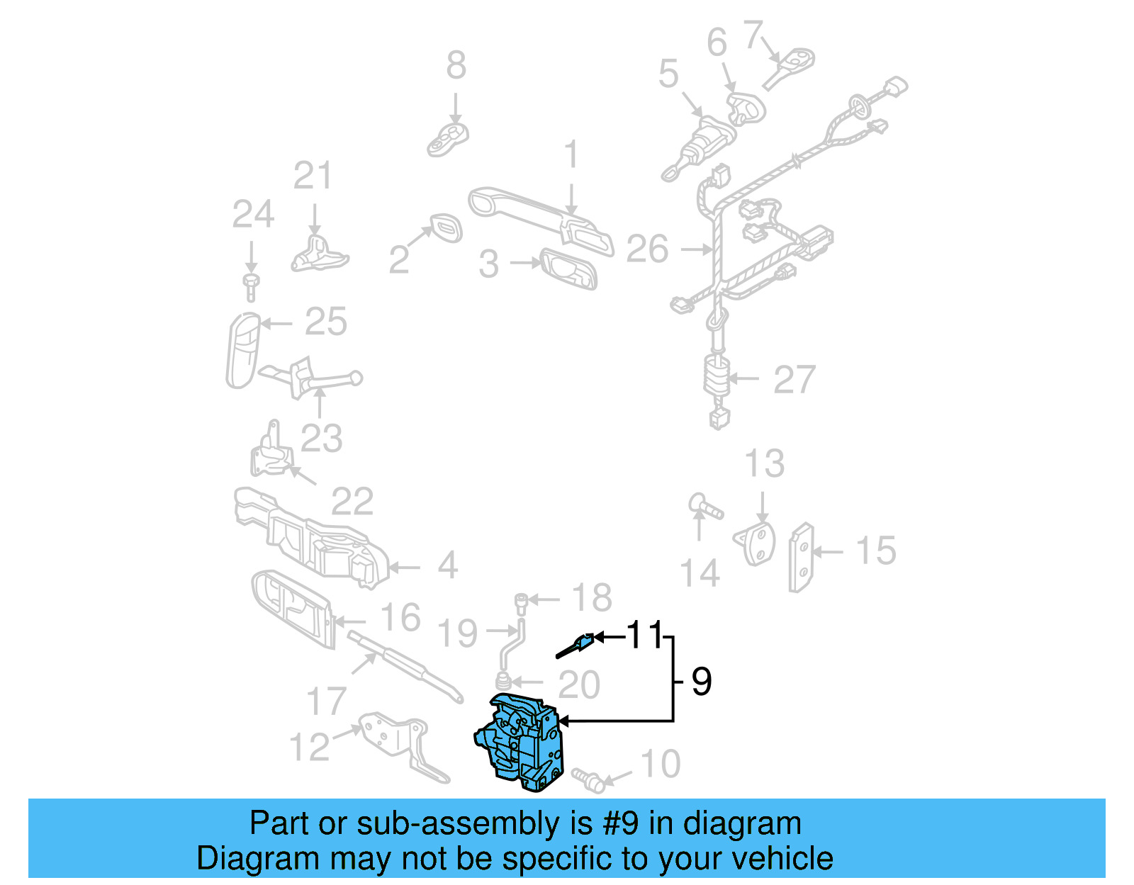 Door Lock Actuator Motor 3B1-837-015-AS - View 35