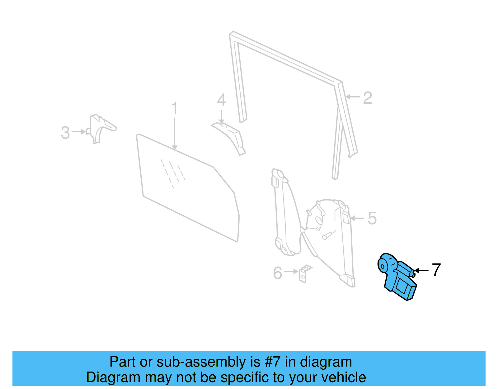 Window Motor 7L0-959-704-D-0LN - View 5