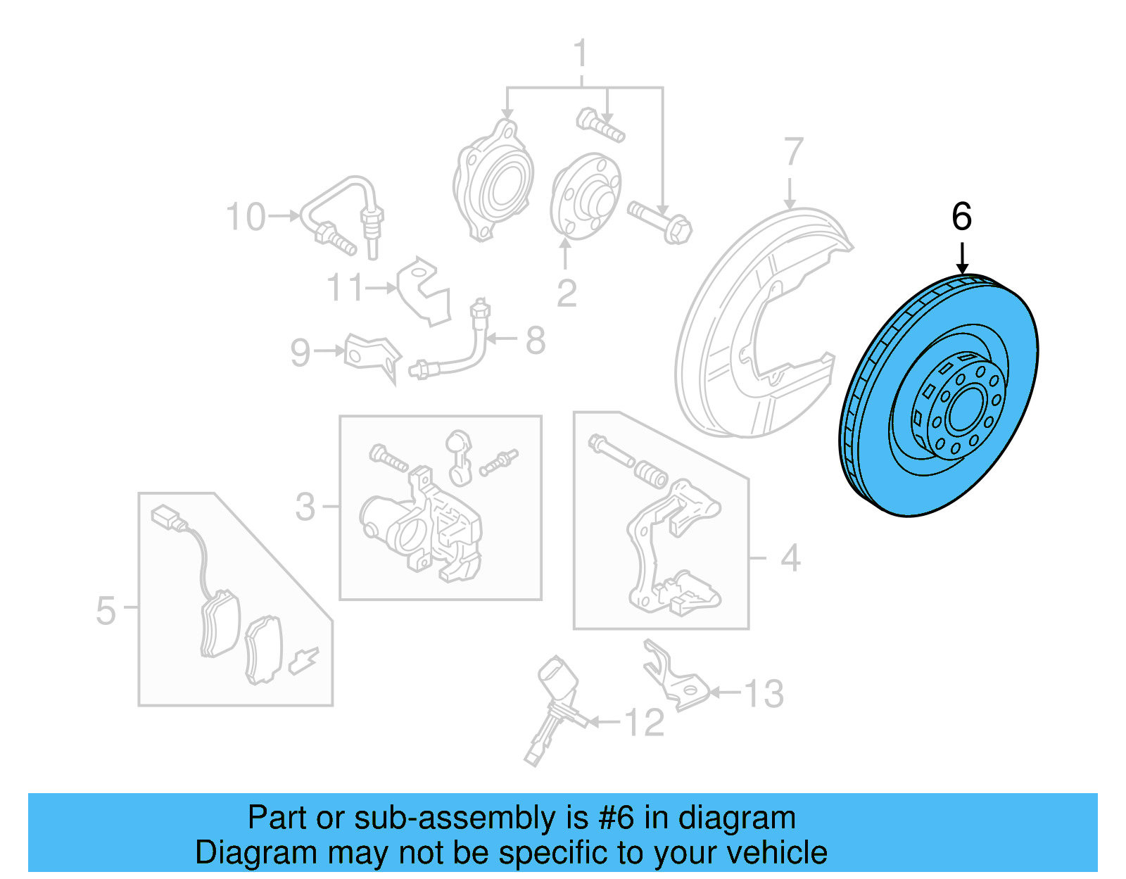 Brake Rotor 4E0-615-601-K - View 8