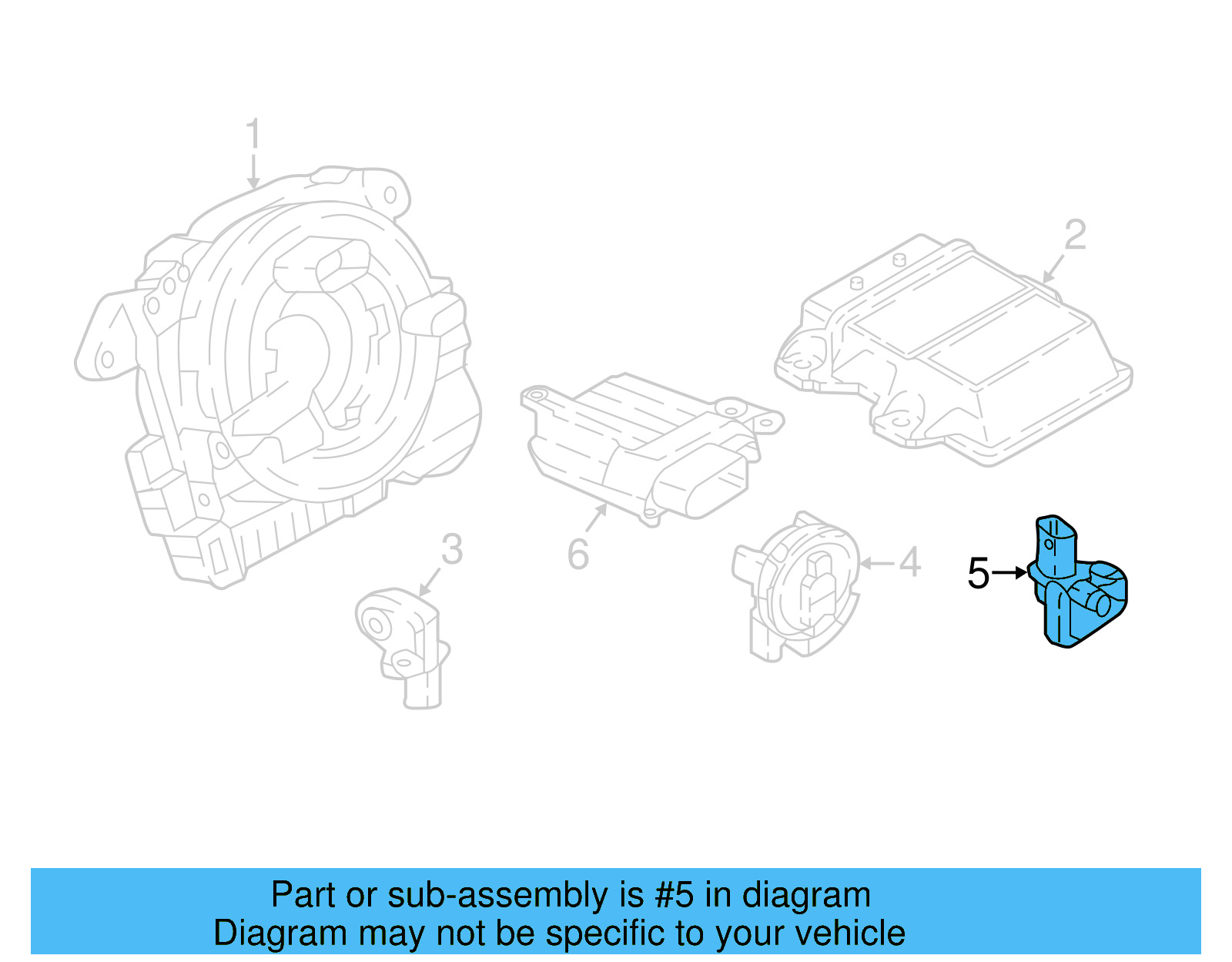 Side Impact Sens 3Q0-959-351-A - View 12