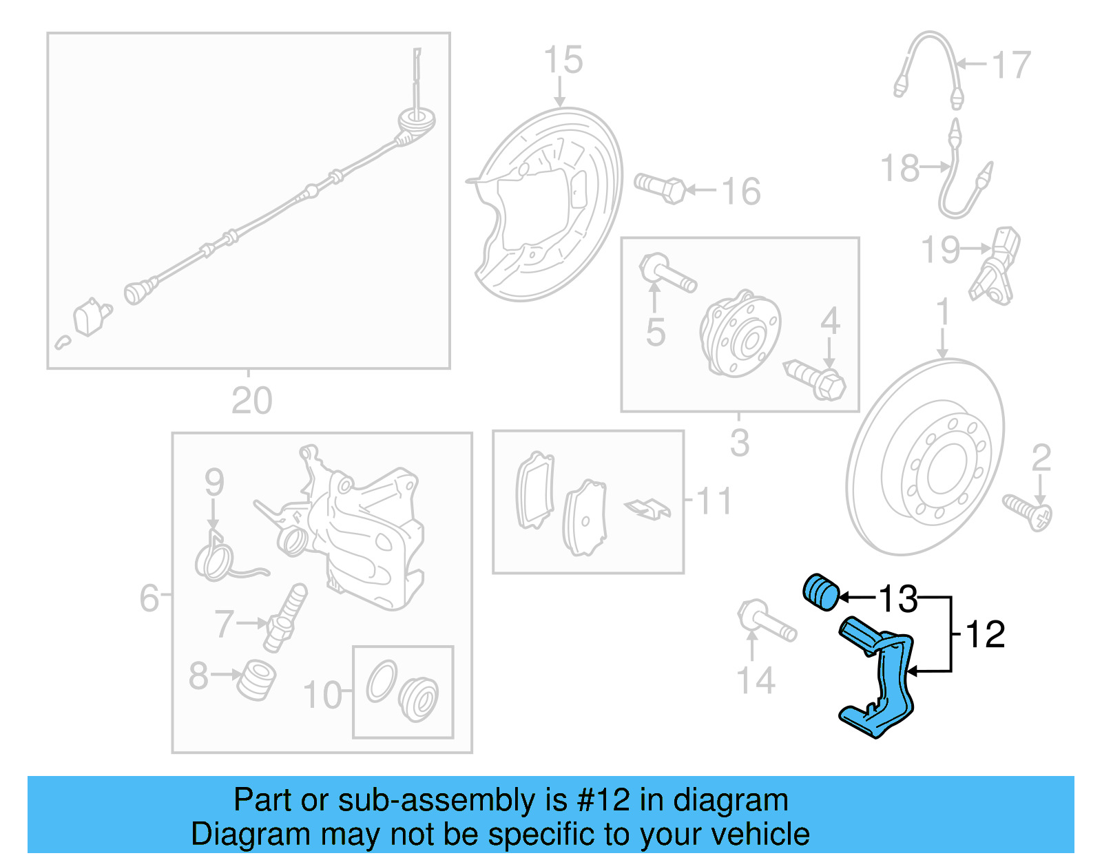 Caliper Mount 1K0-615-425-R - View 6