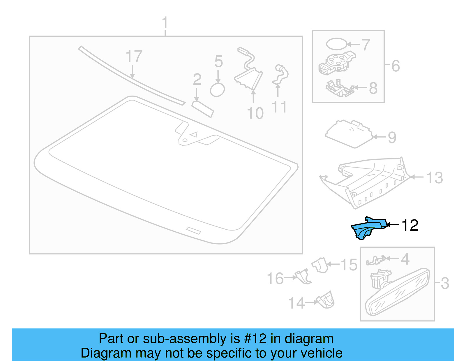 Trim Cover 3CN-857-593-9B9 - View 5
