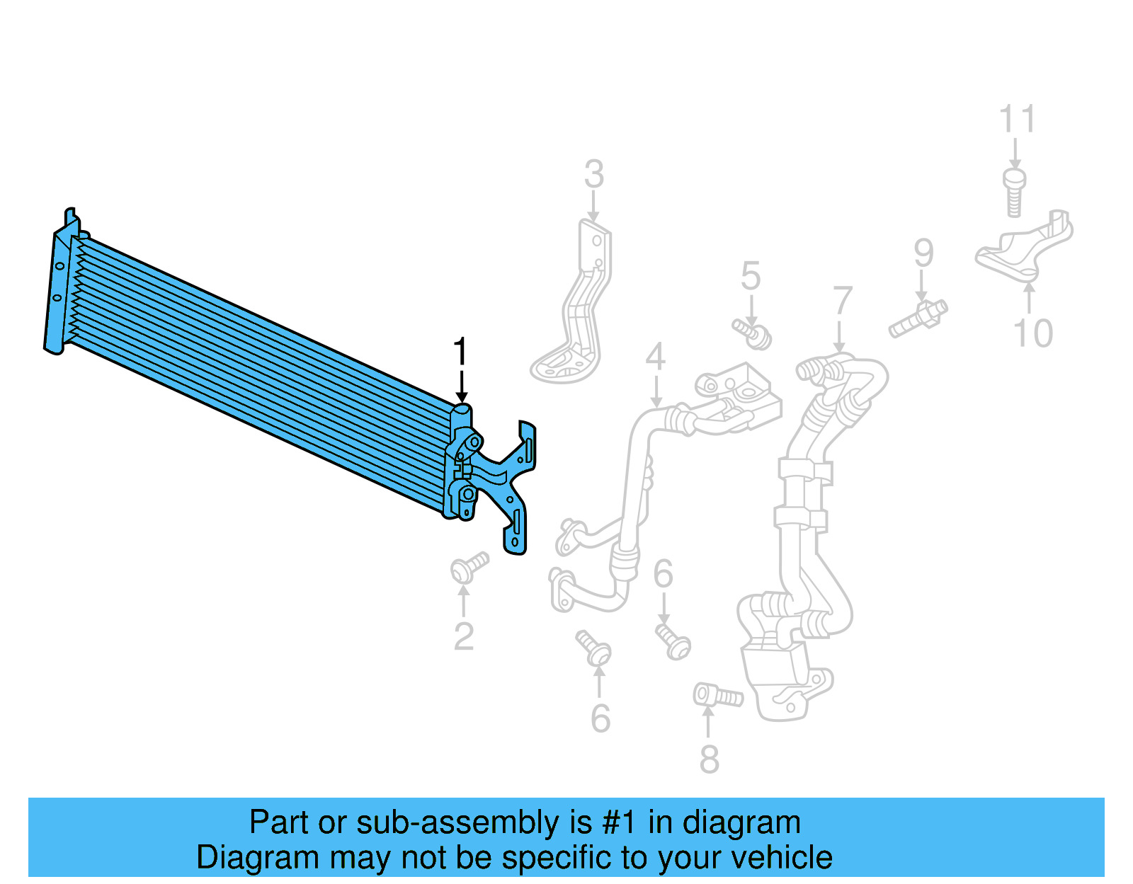 Oil Cooler 5QF-317-019-B - View 4