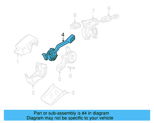 Wiper Switch 7D0-953-519-B-01C