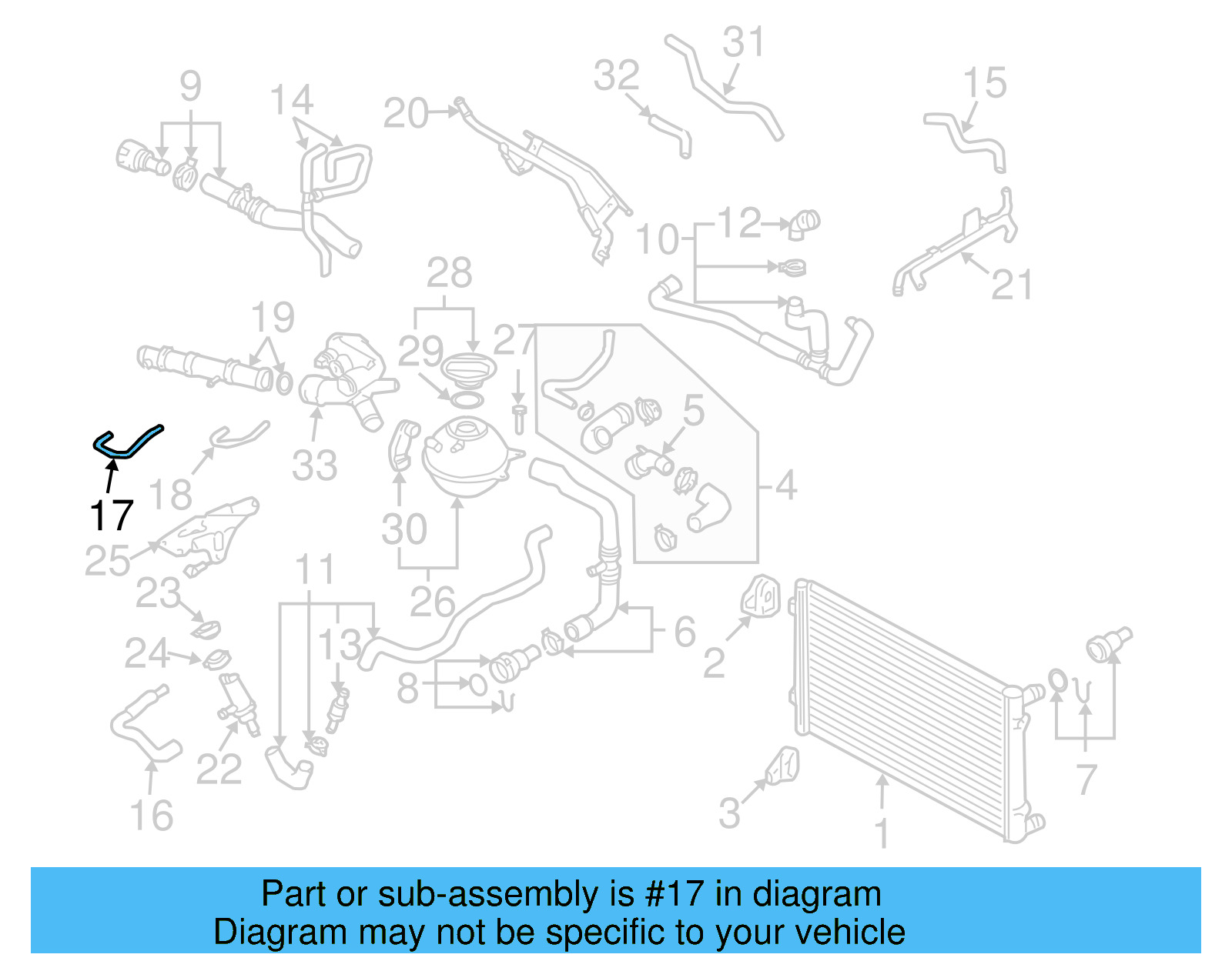 Engine Coolant Hose 071-121-058-A - View 7