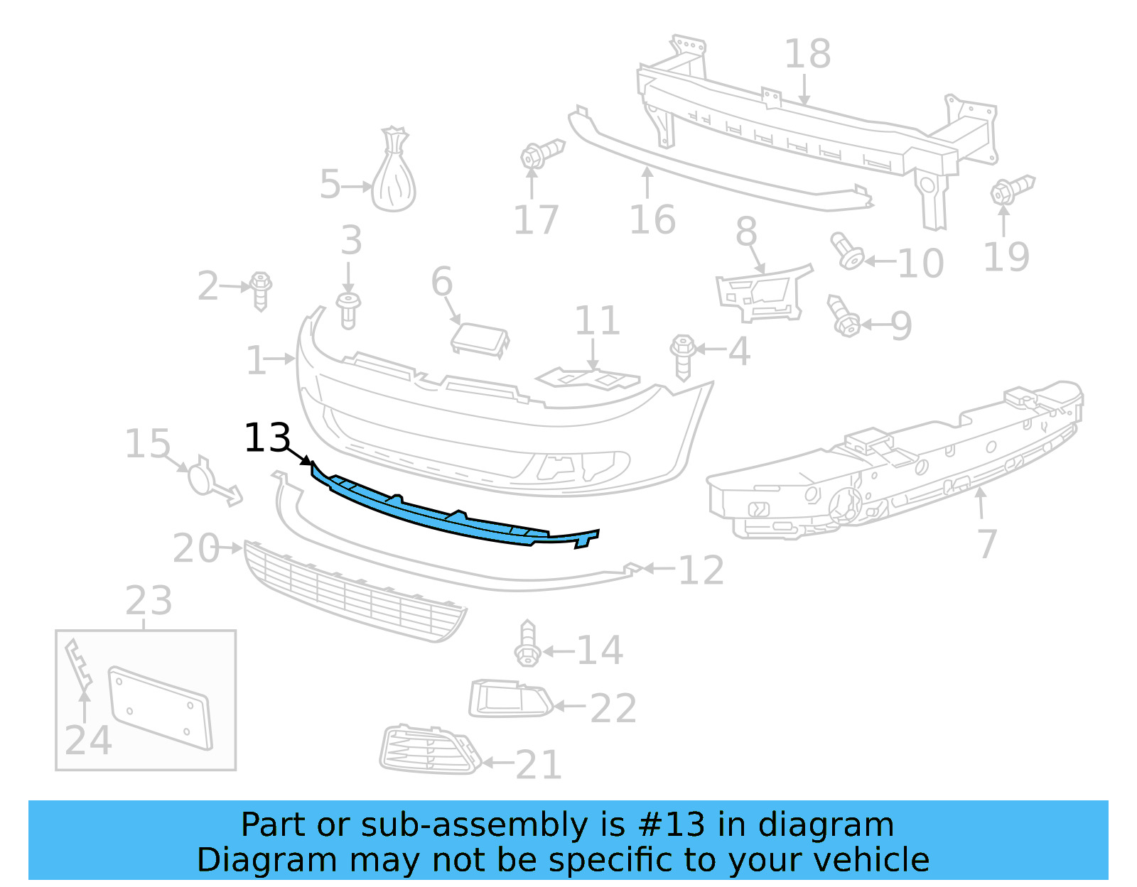 Spoiler Retainer Plate 5K0-805-915-B-9B9 - View 4