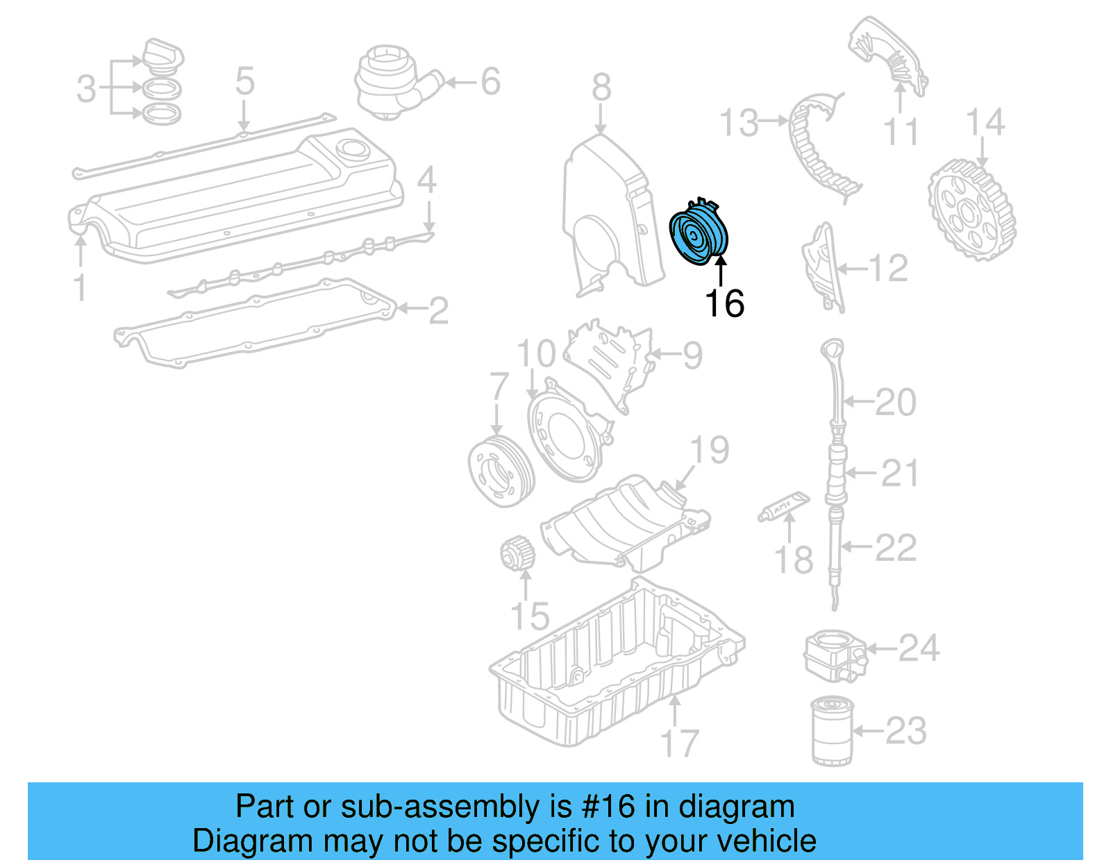 Belt Tensioner 06A-109-479-F - View 8